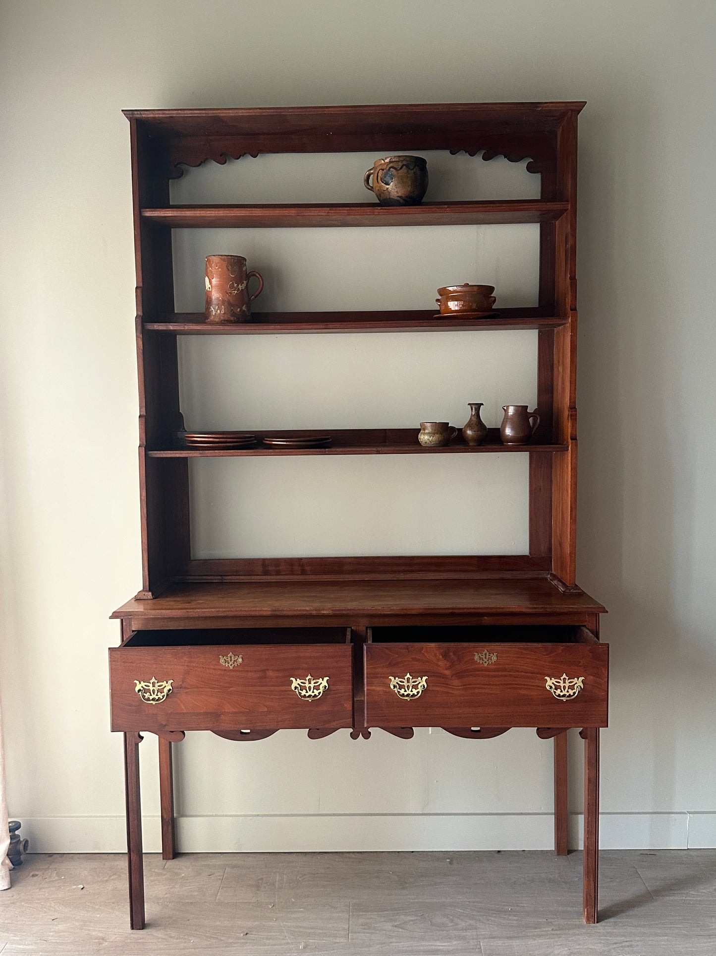 Tall Welsh two piece cupboard