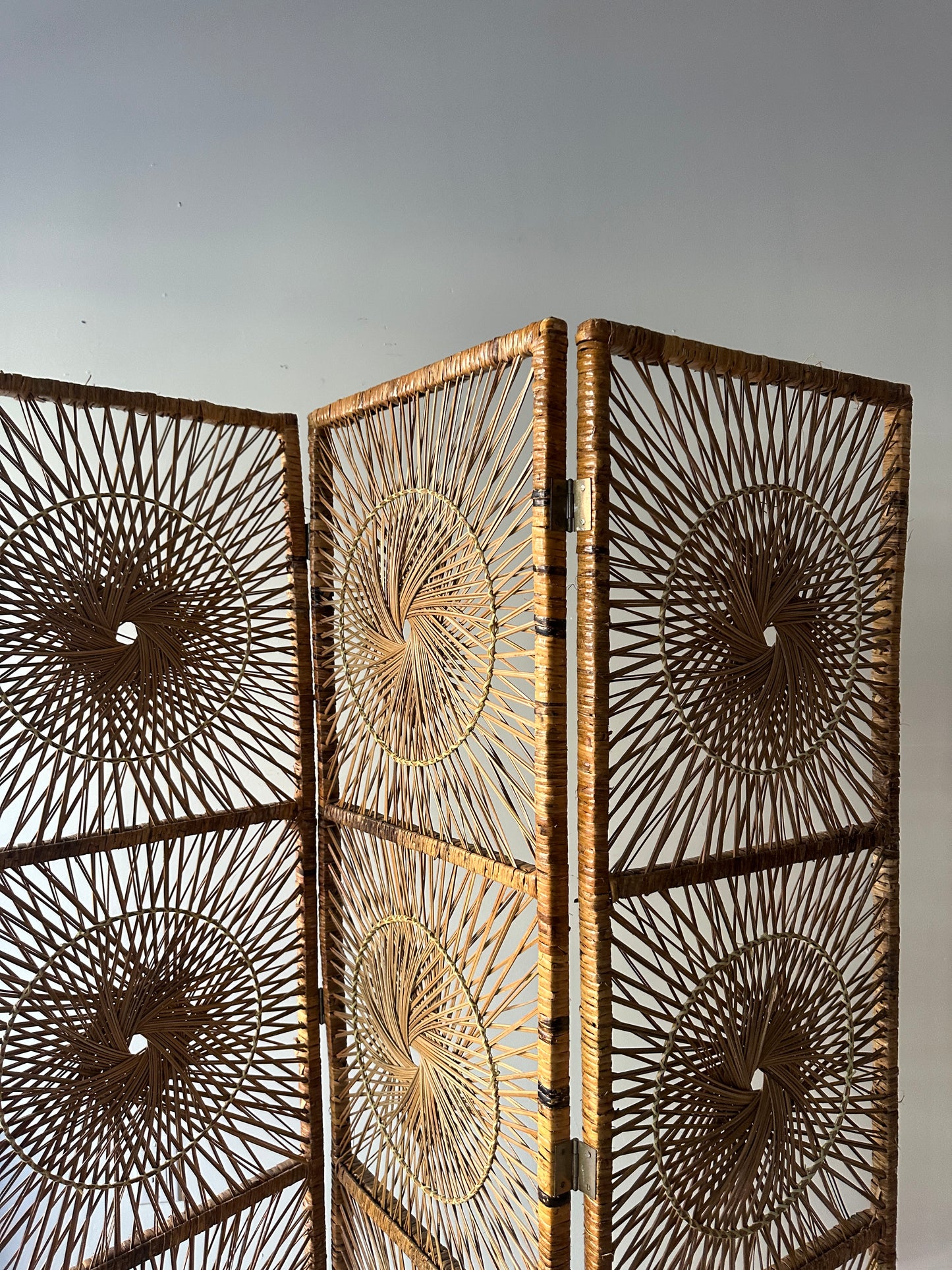 Rattan room divider