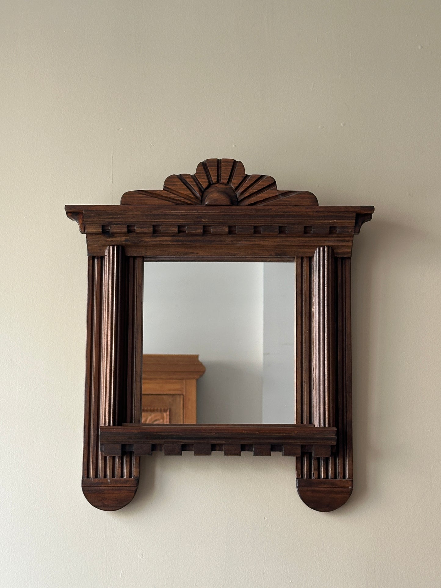 Hand carved mirror