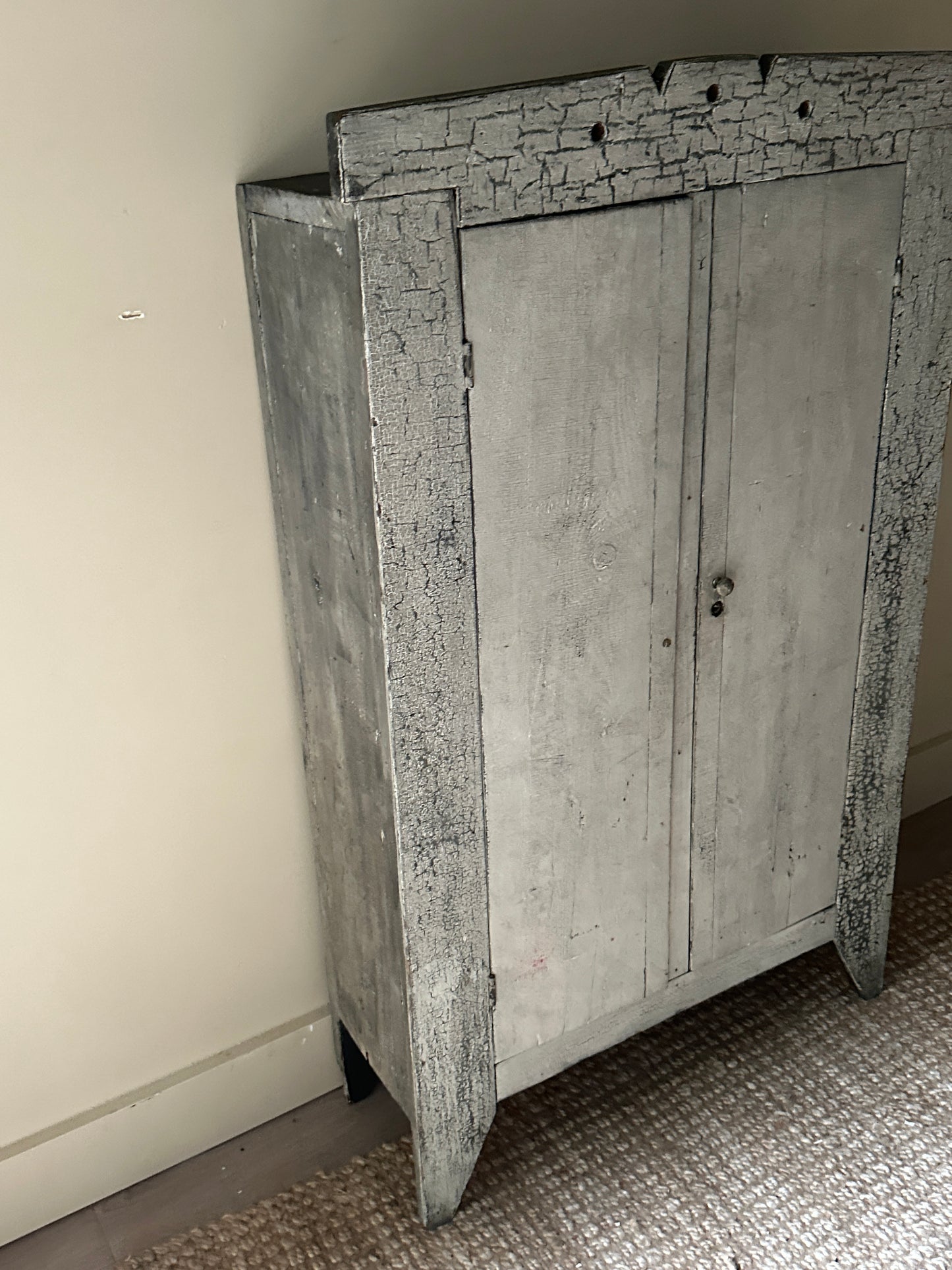 Small painted farmhouse cabinet