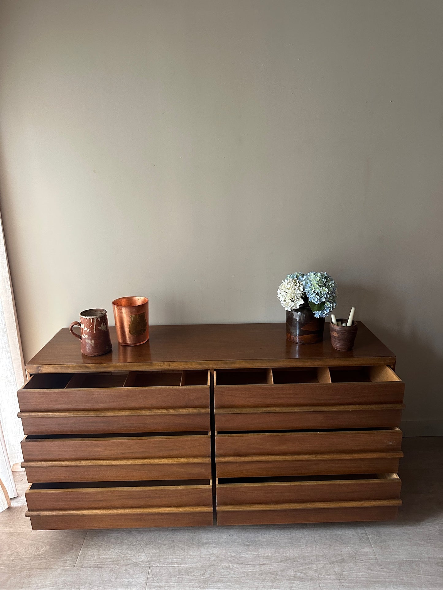 T.H. Robsjohn-Gibbings walnut dresser