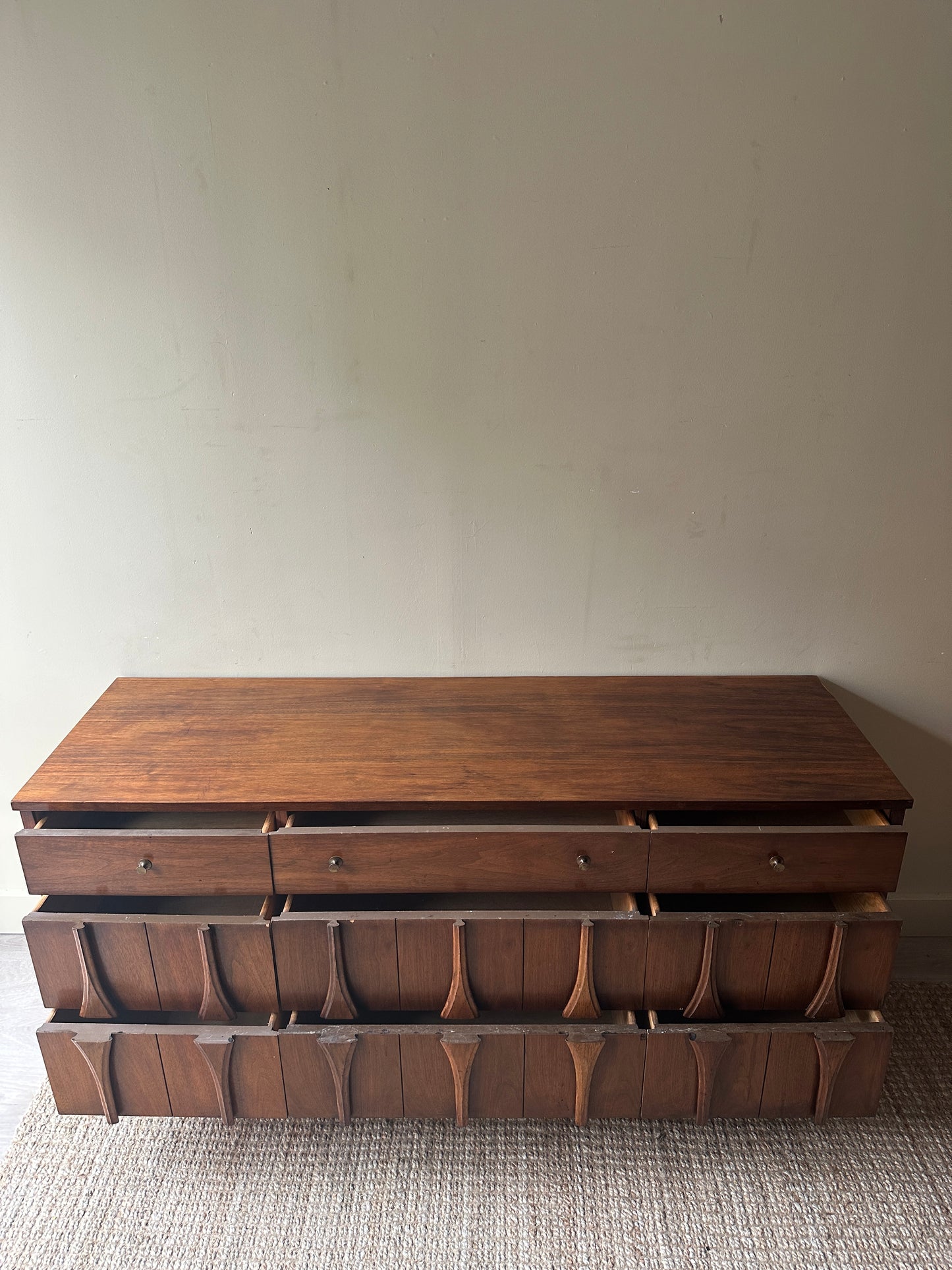Walnut credenza