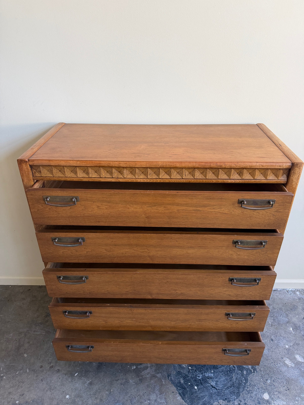 Broyhill Premier walnut tallboy dresser