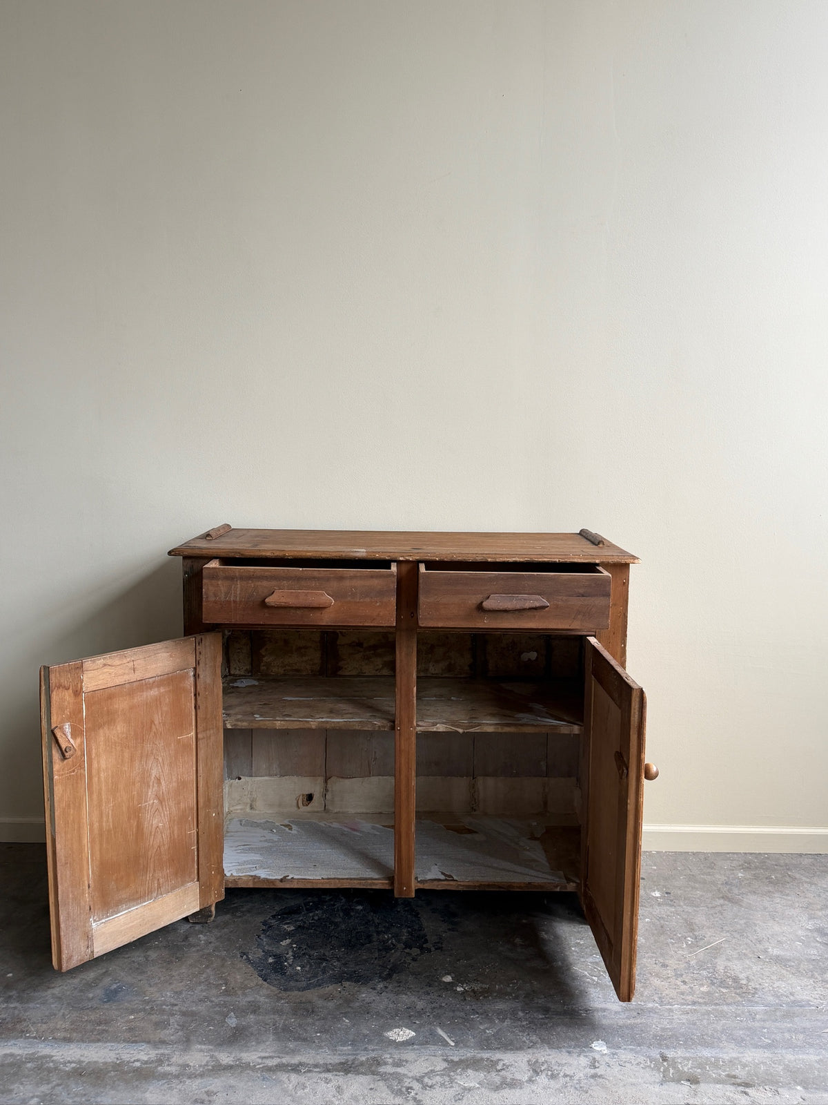 Pennsylvania Dutch pine jelly cupboard
