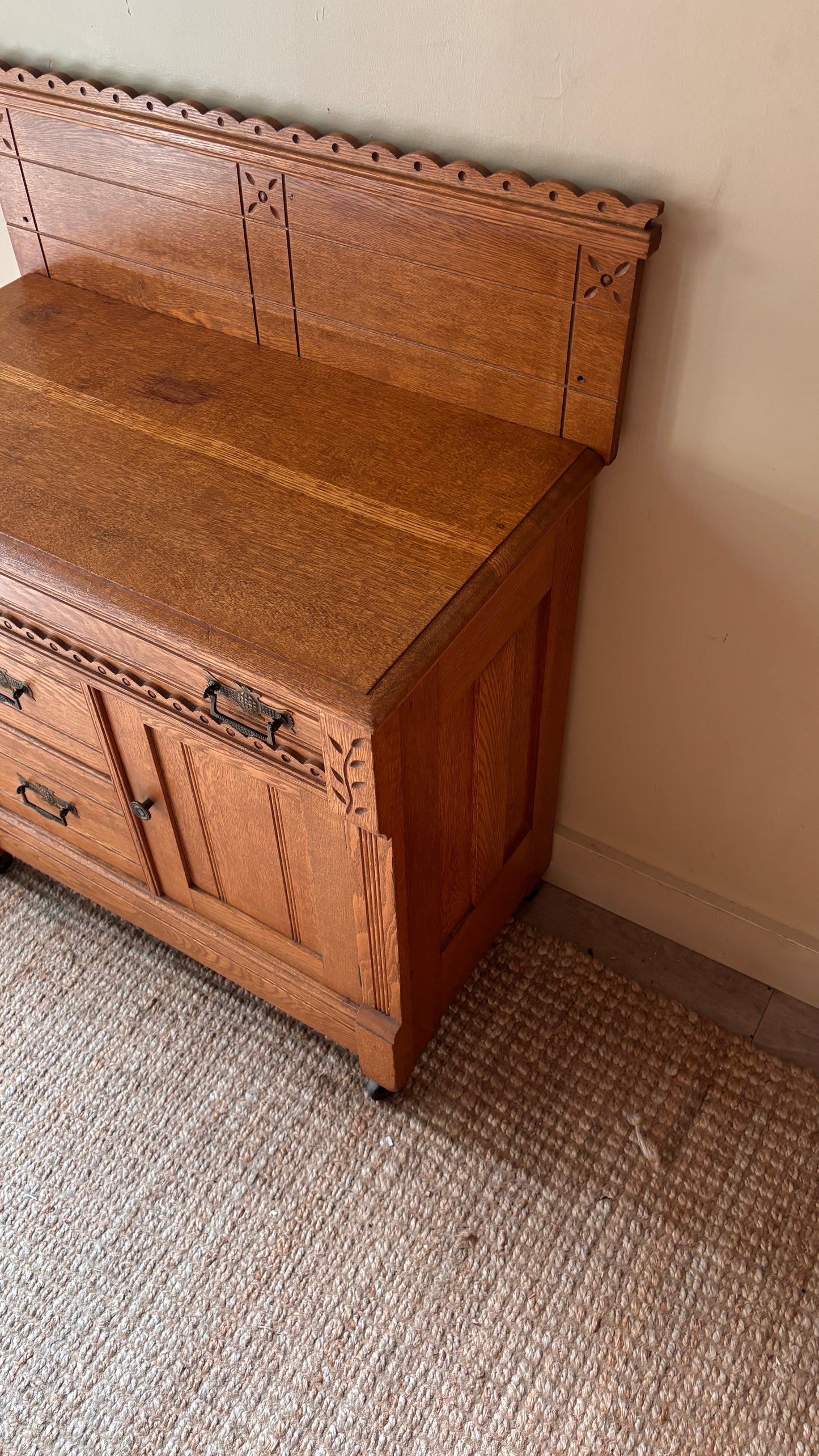 East lake oak cabinet