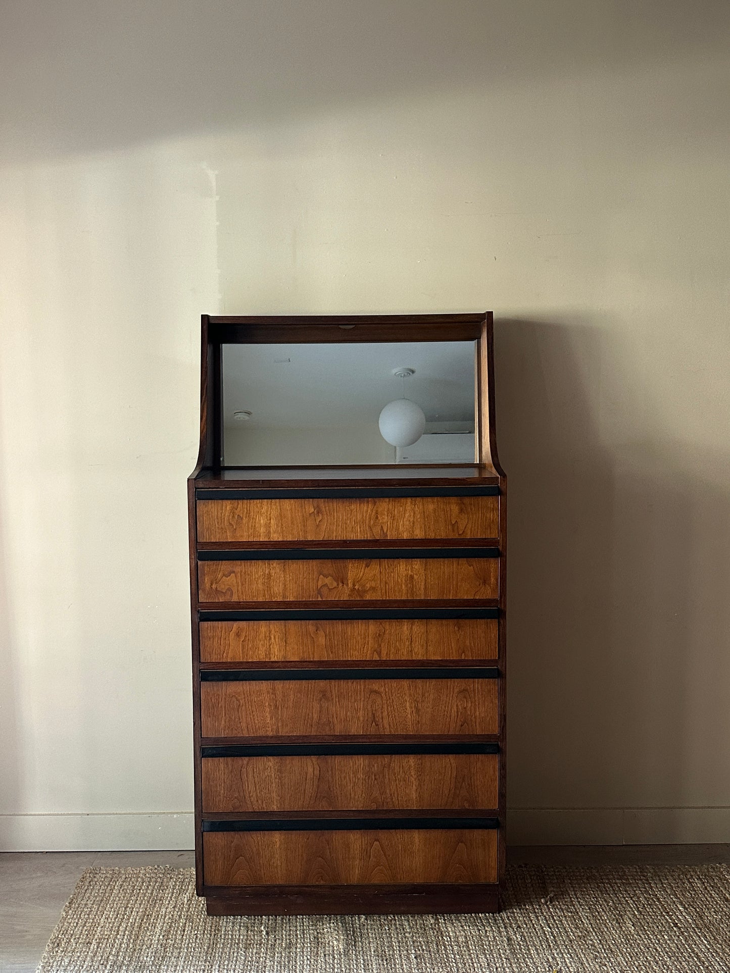 Lane walnut dresser