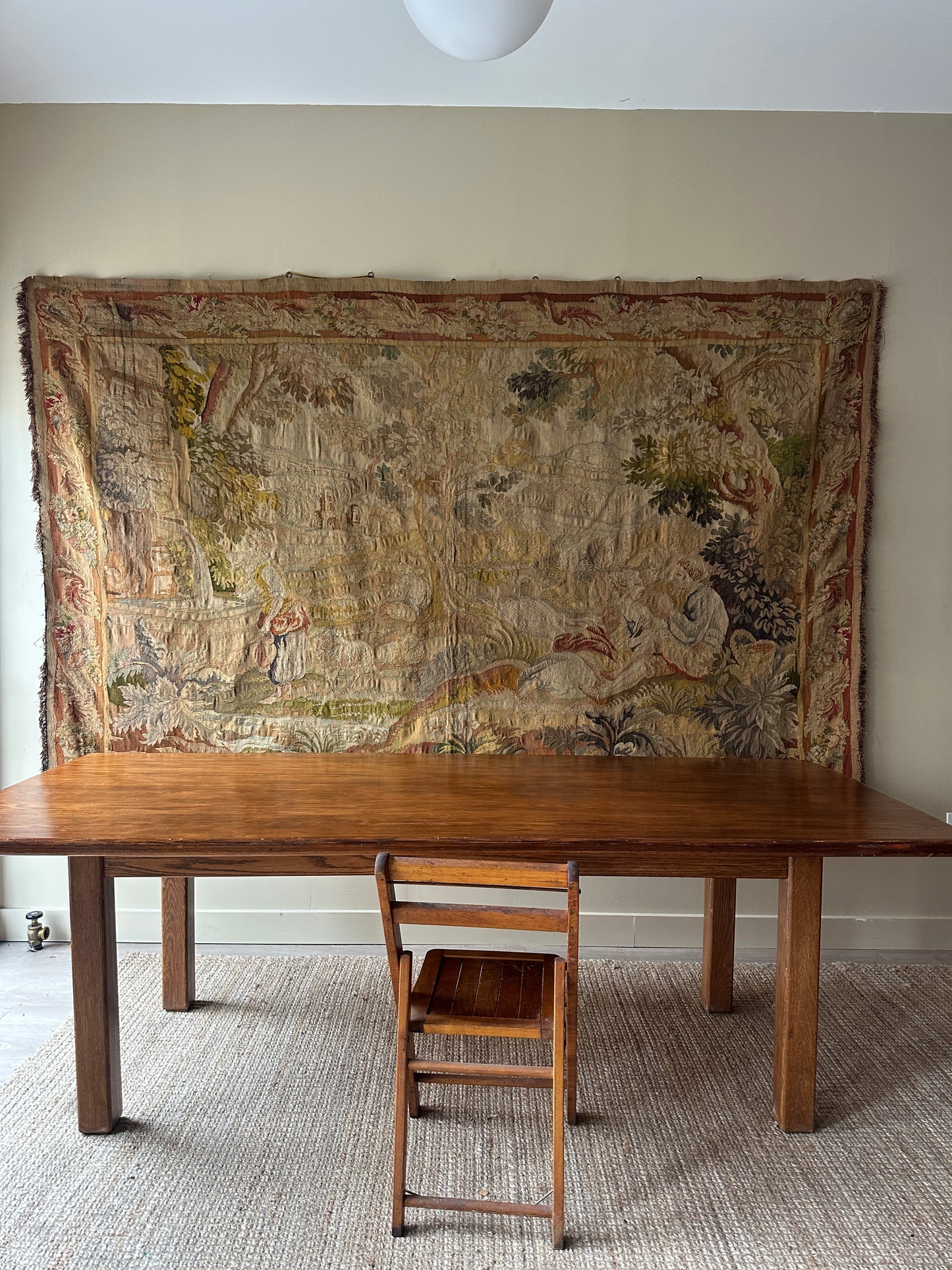 Oak farmhouse table