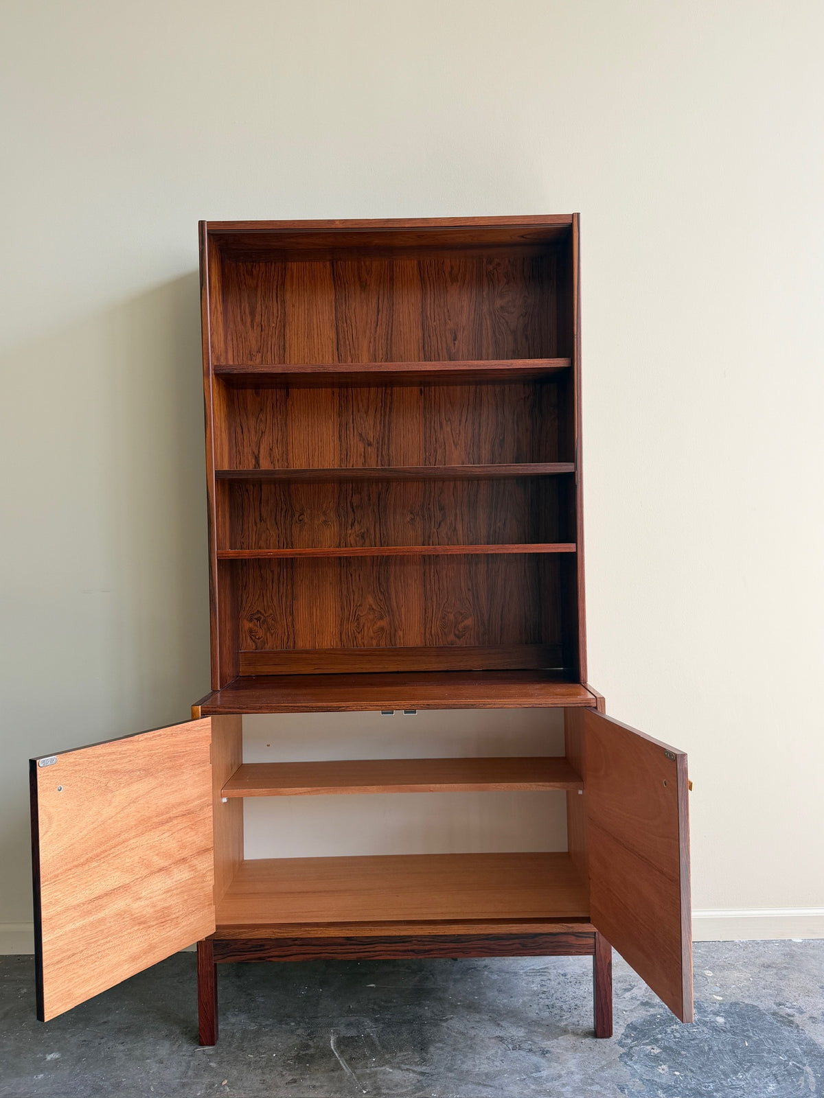 1970s IKEA rosewood bookcase cabinet
