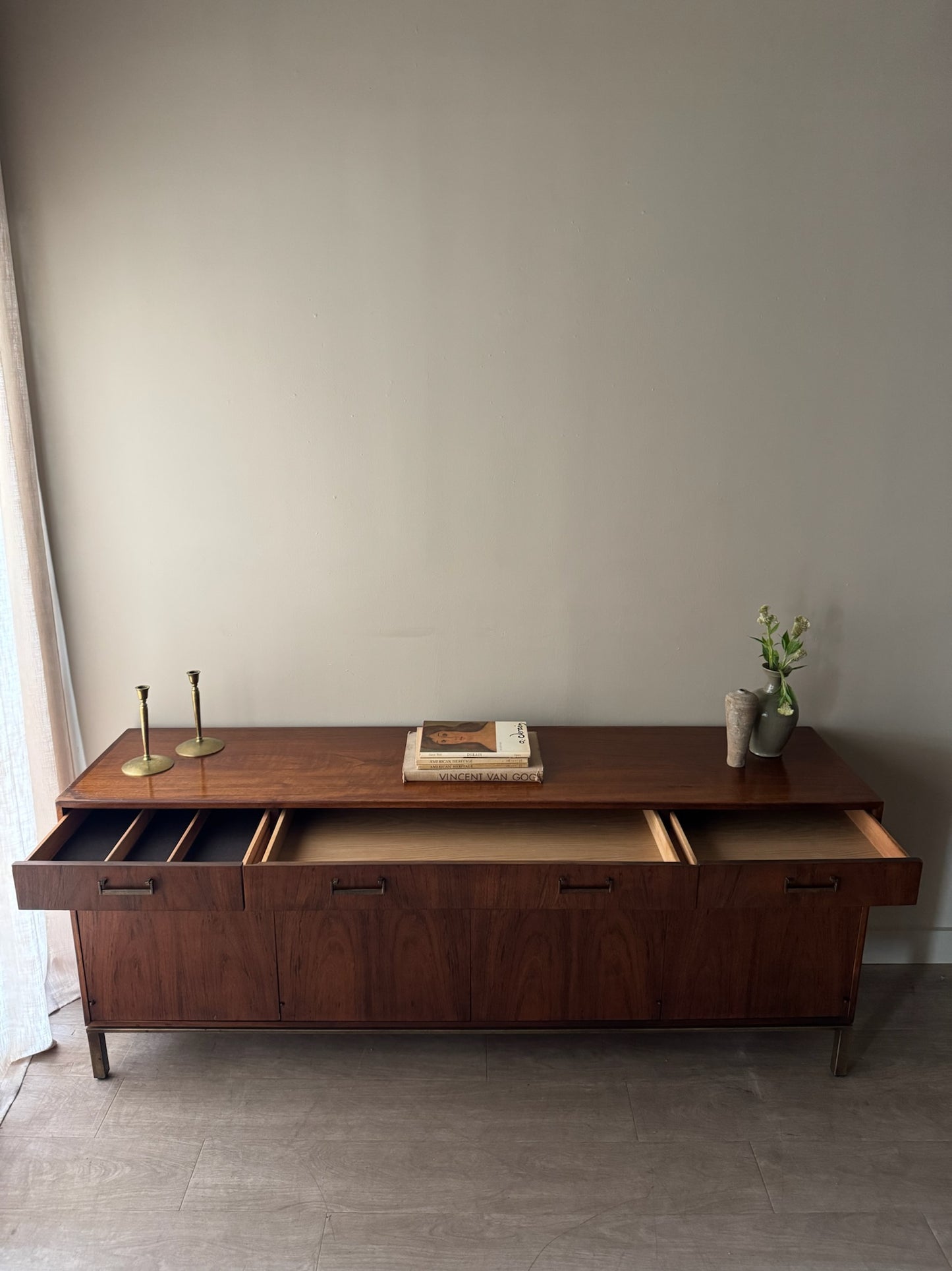 Walnut credenza