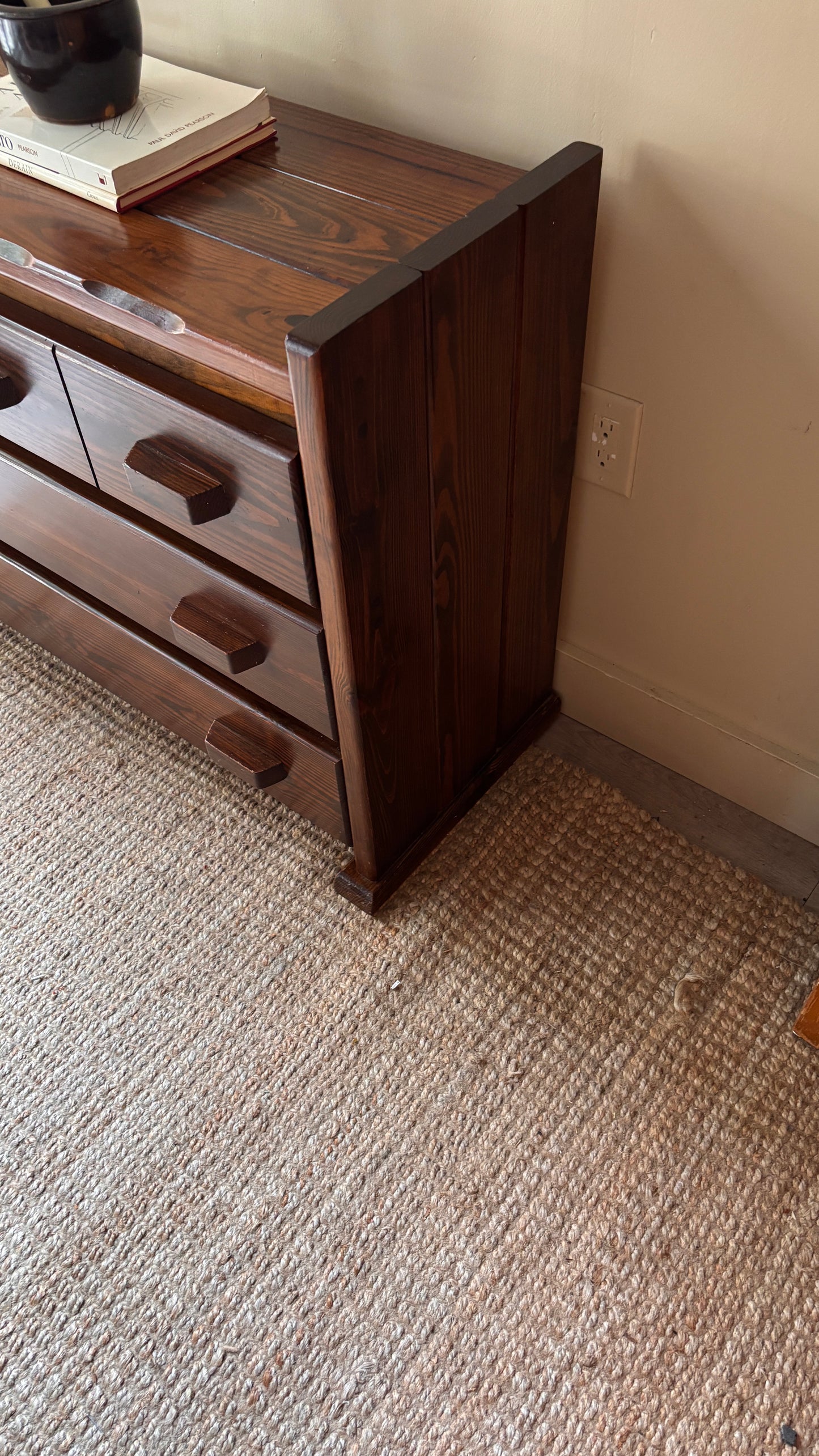 Pine low dresser