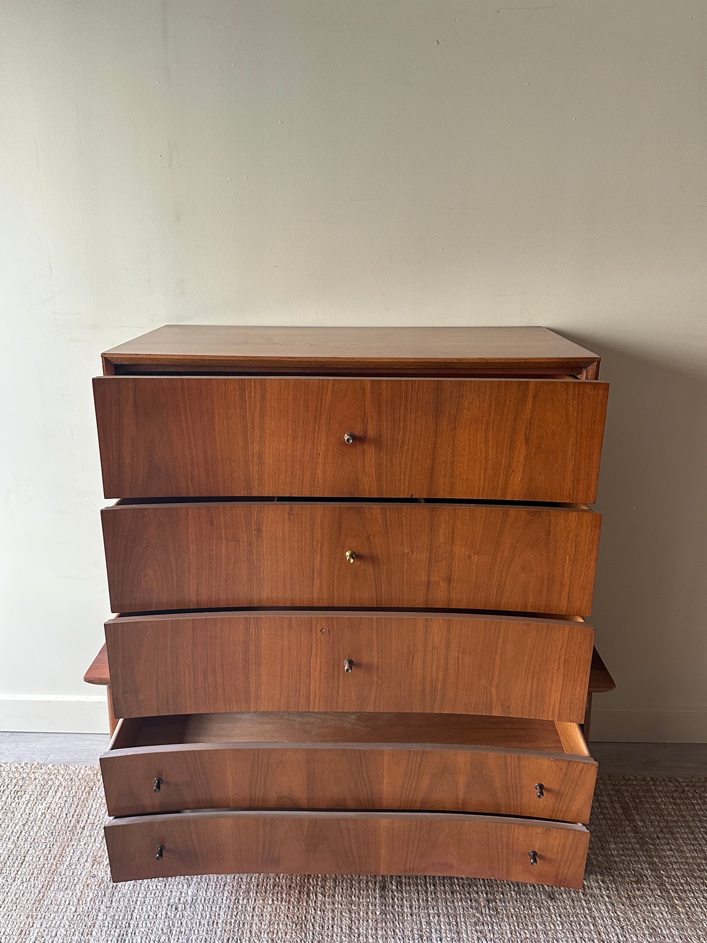 Unagusta walnut tallboy