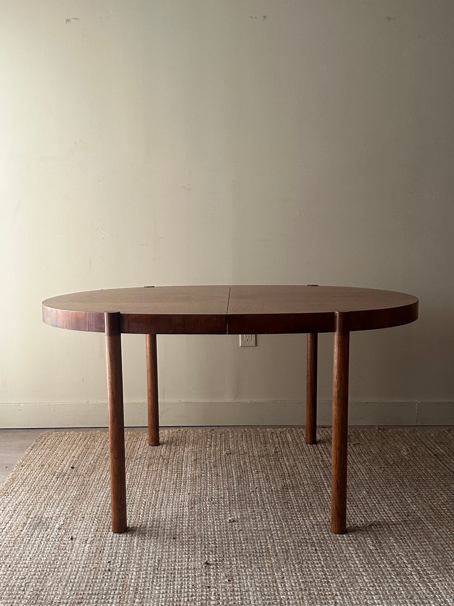 Walnut dining table with leaves