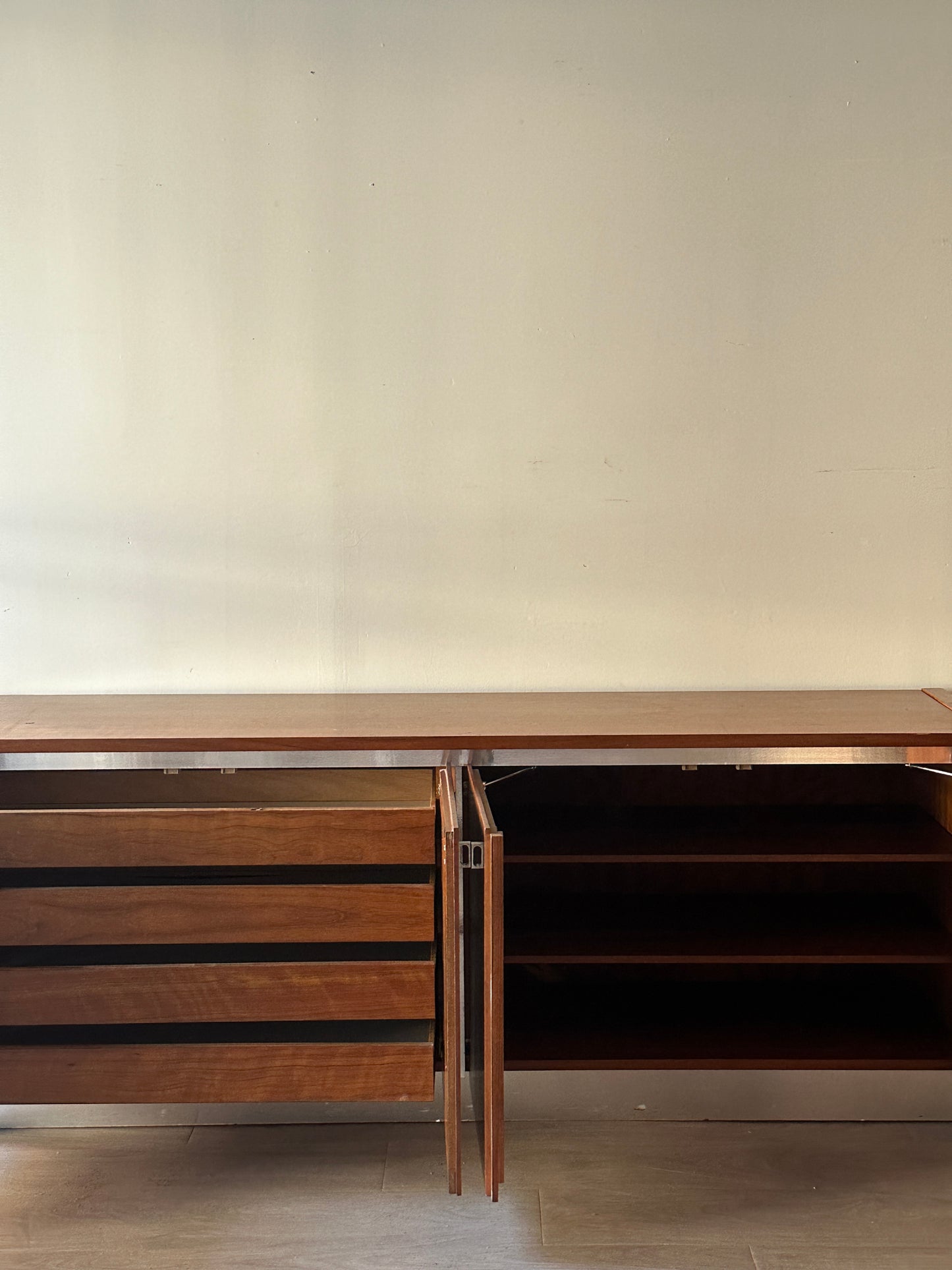 Walnut credenza