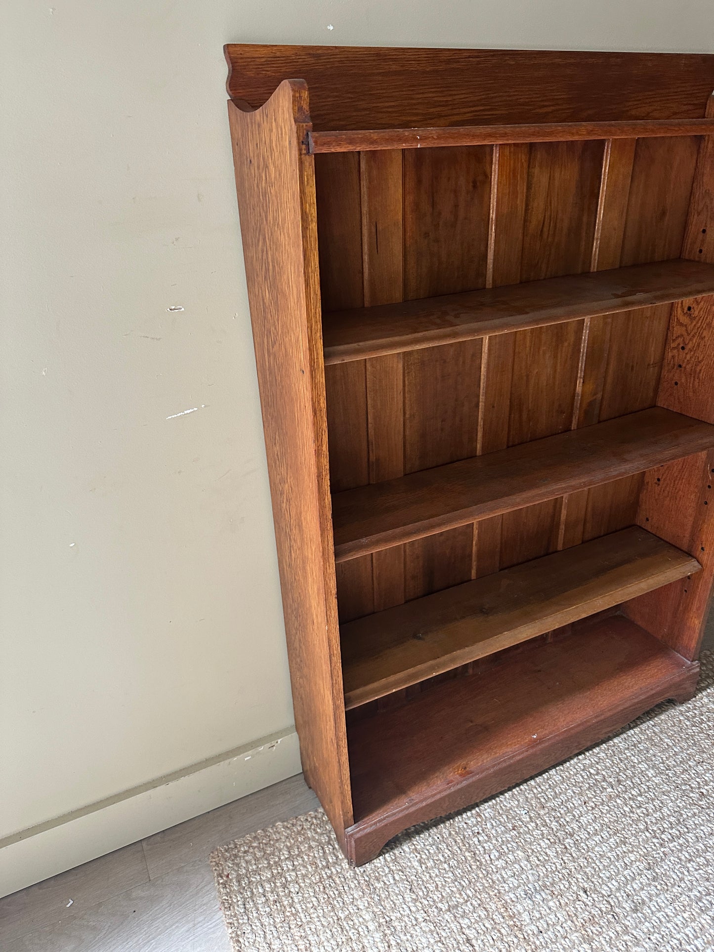 Oak shelves