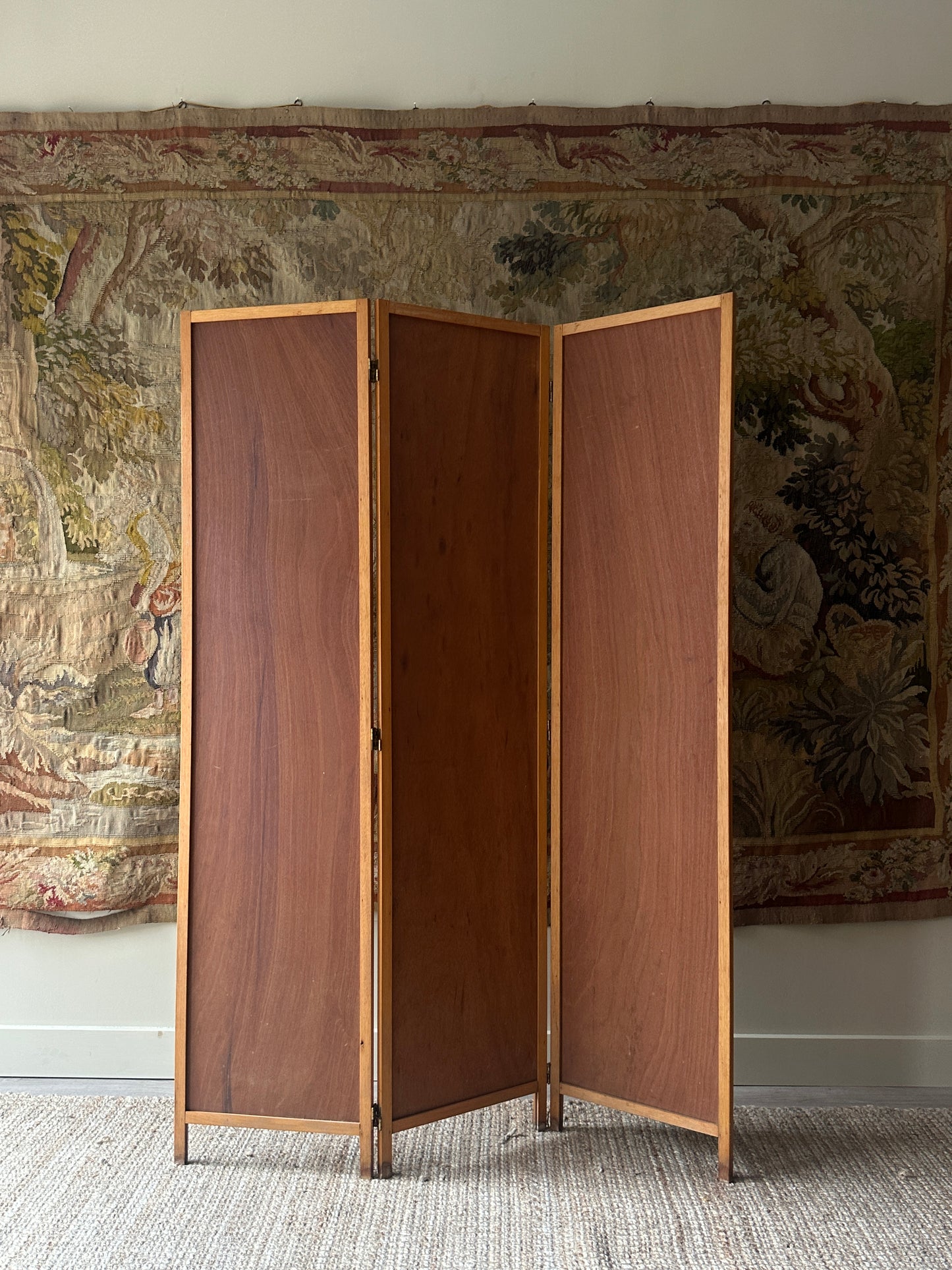Mixed wood room divider