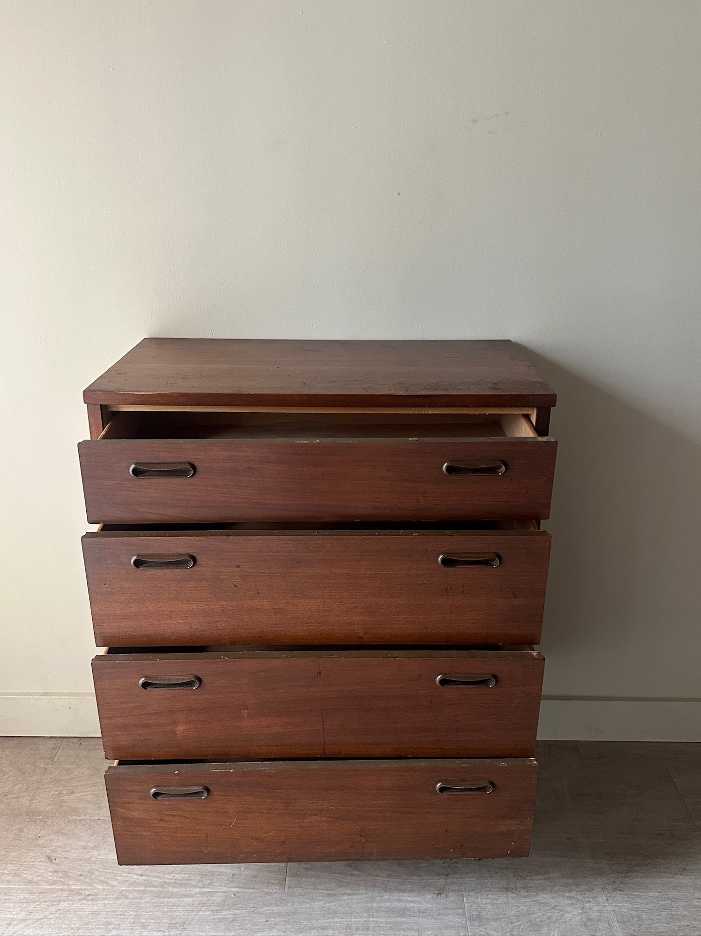 Walnut tallboy