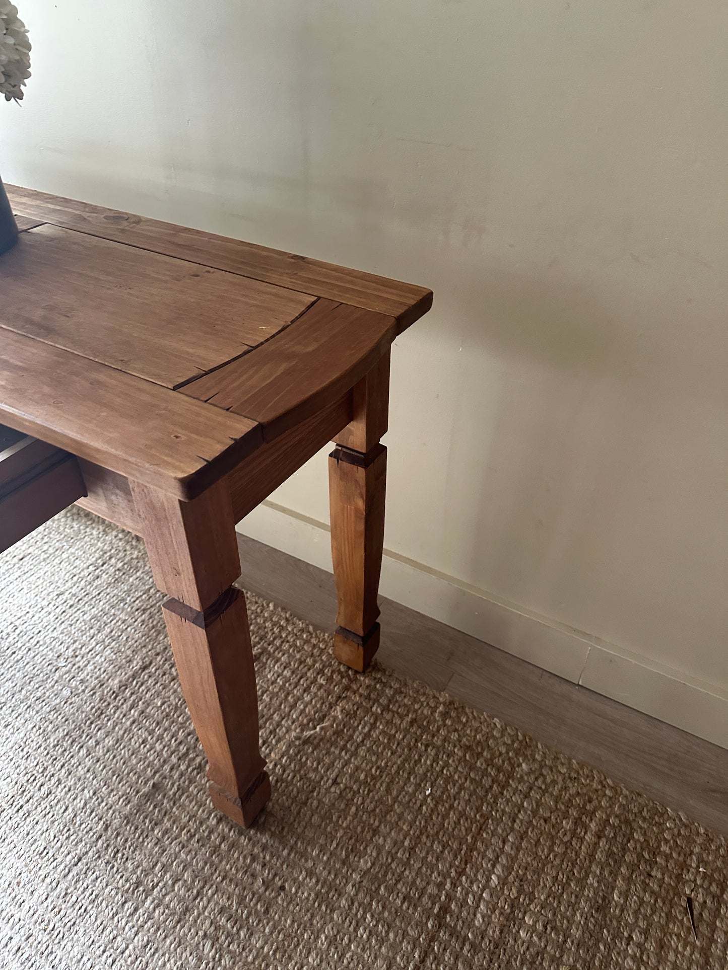 Pine desk/console table