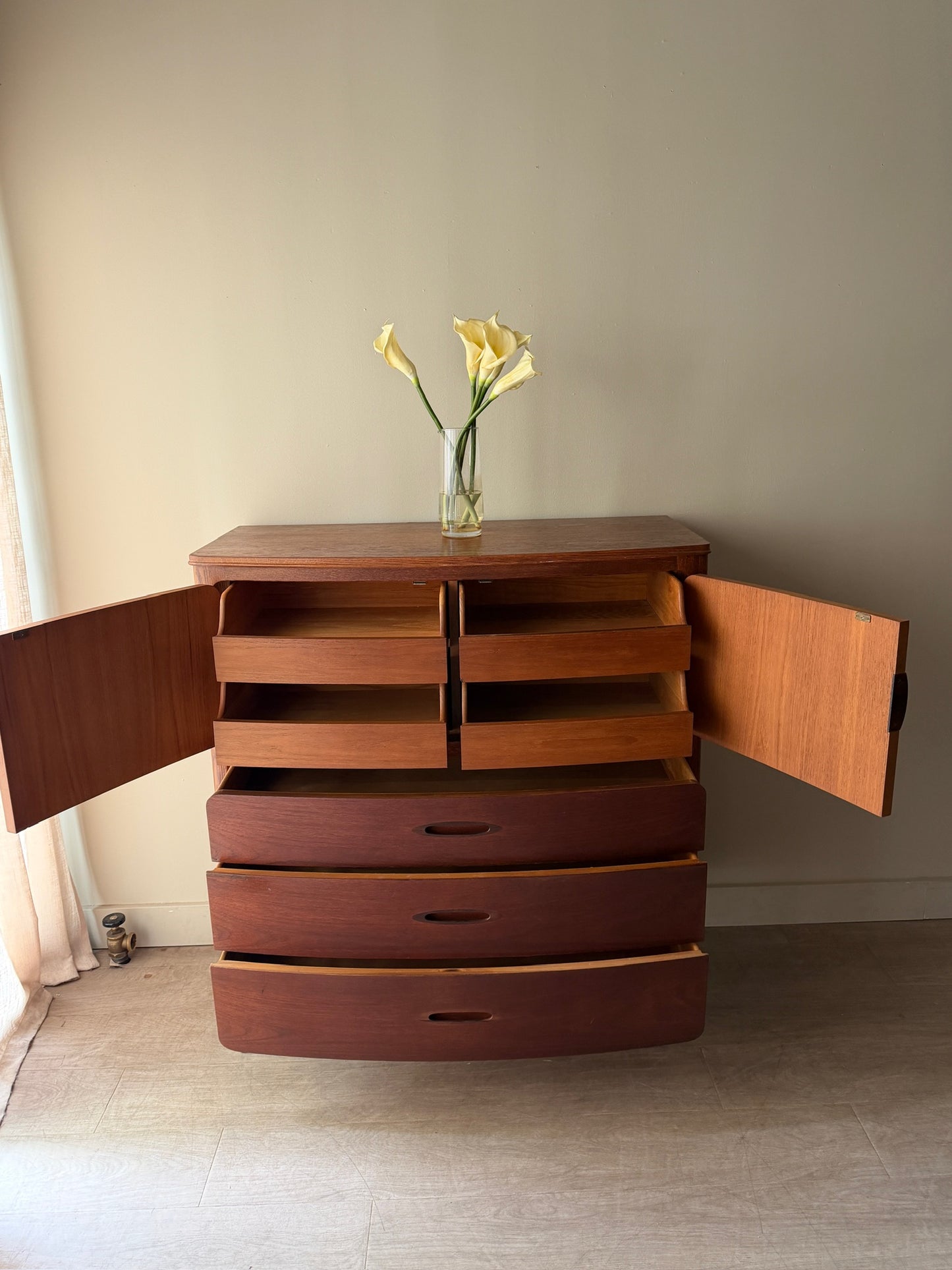 Walnut gentlemen’s dresser