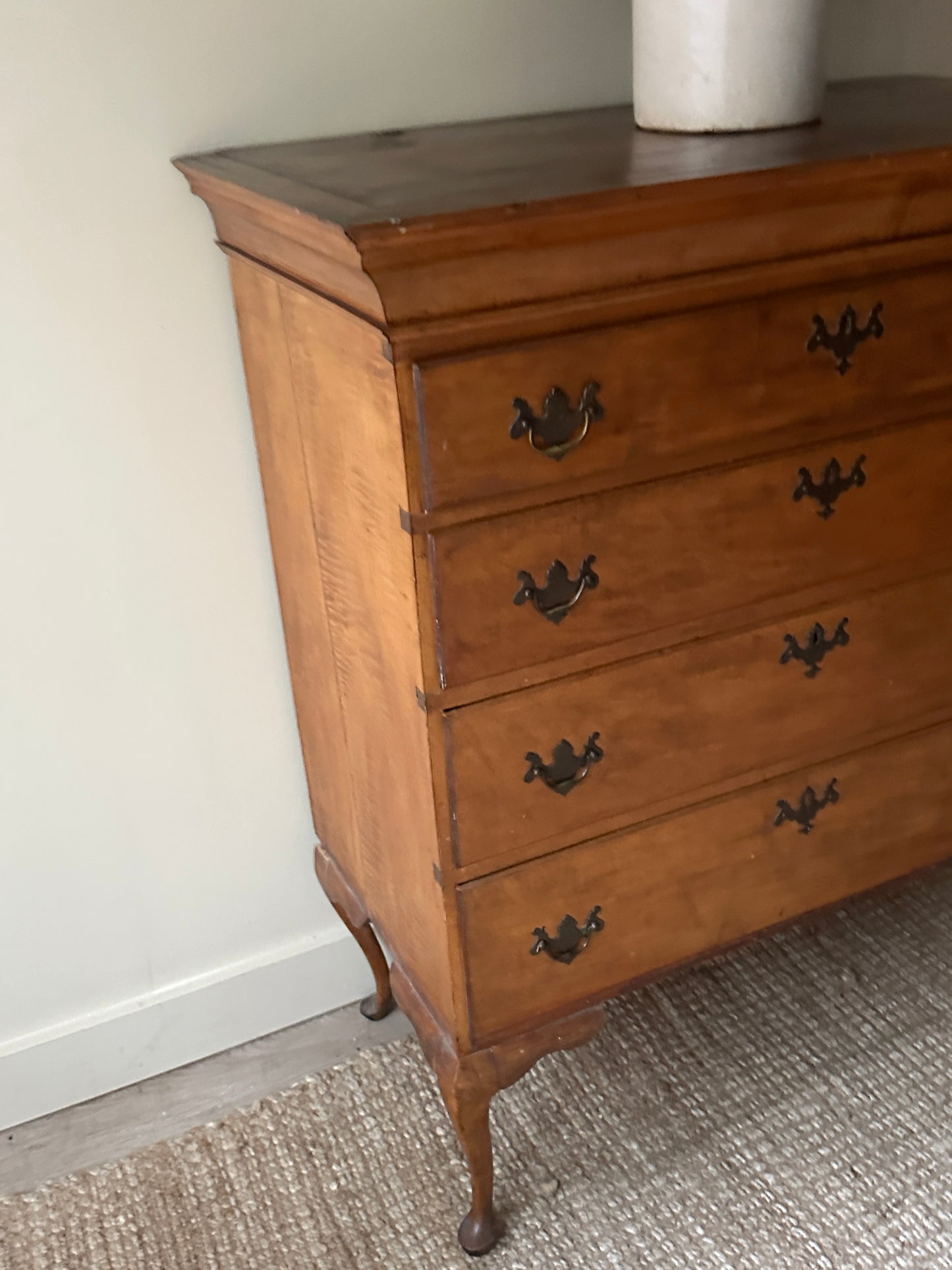 Queen Anne maple dresser