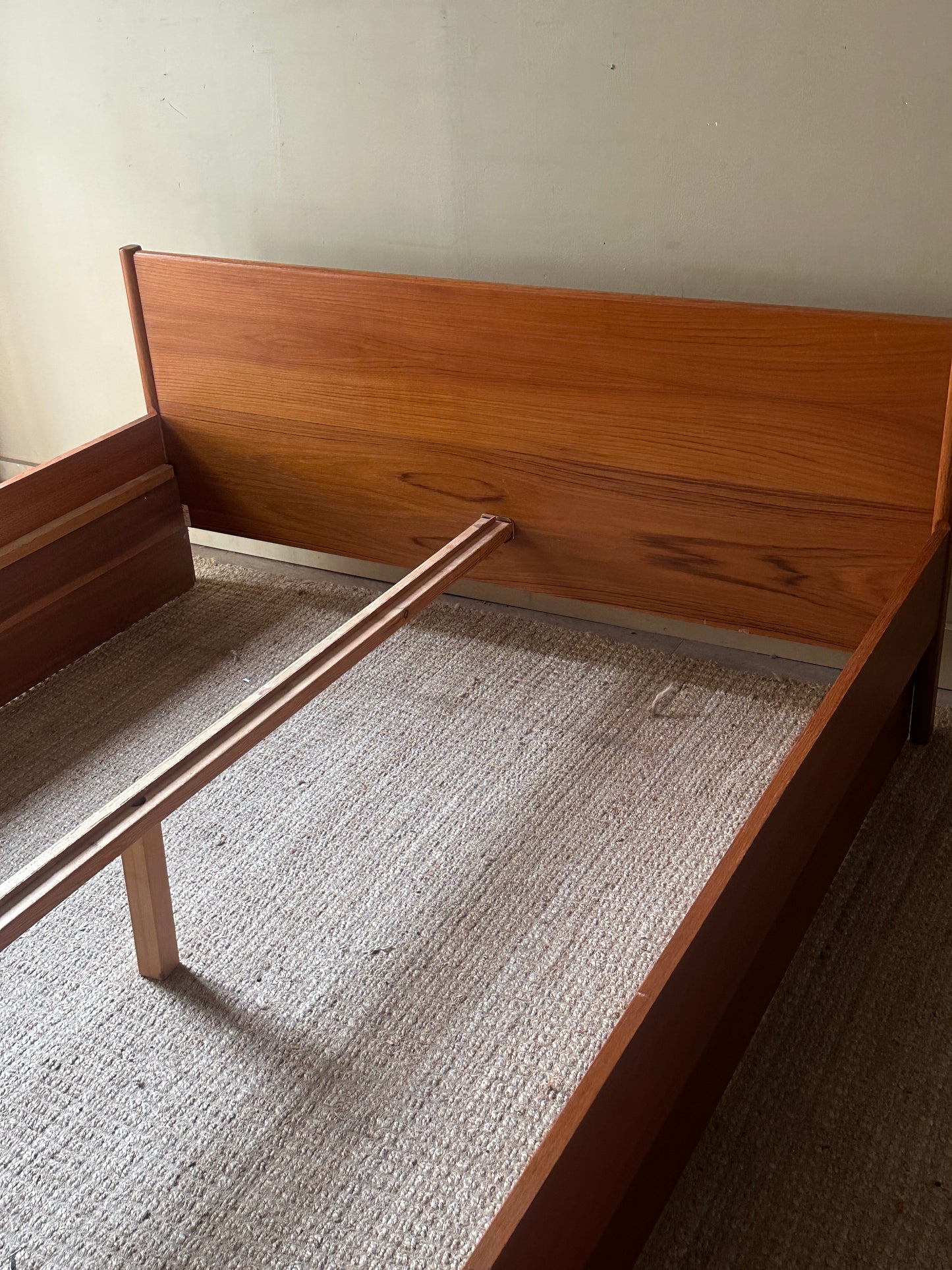 Danish teak queen bed