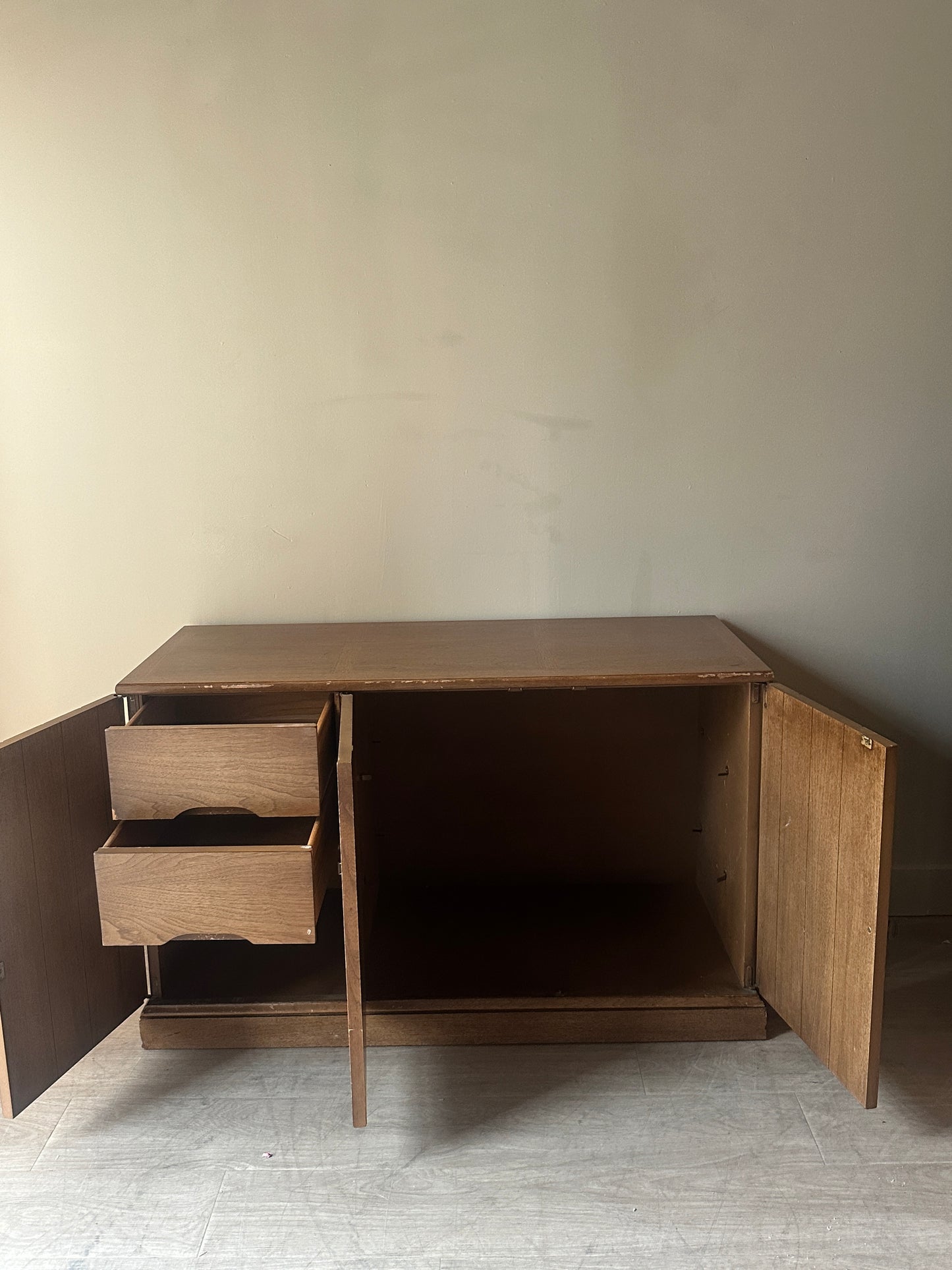 Walnut console