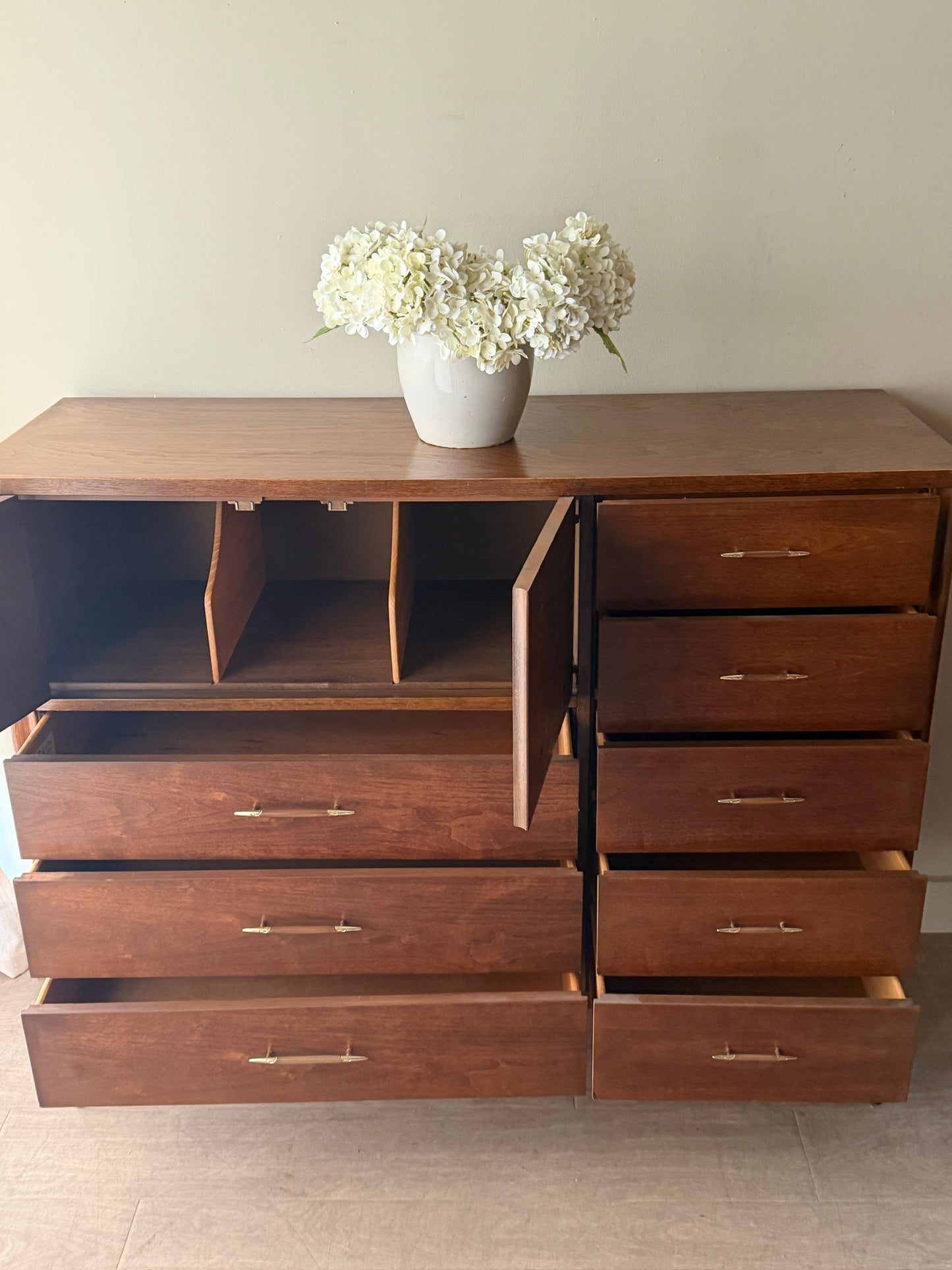Broyhill walnut gentlemen’s dresser