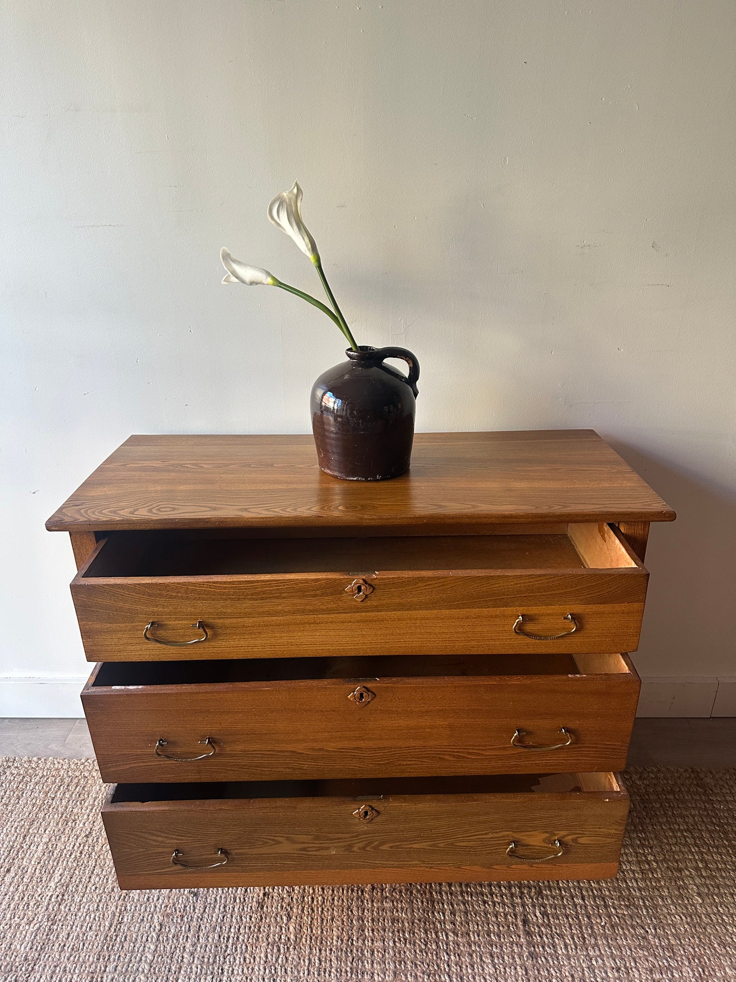 Golden oak dresser
