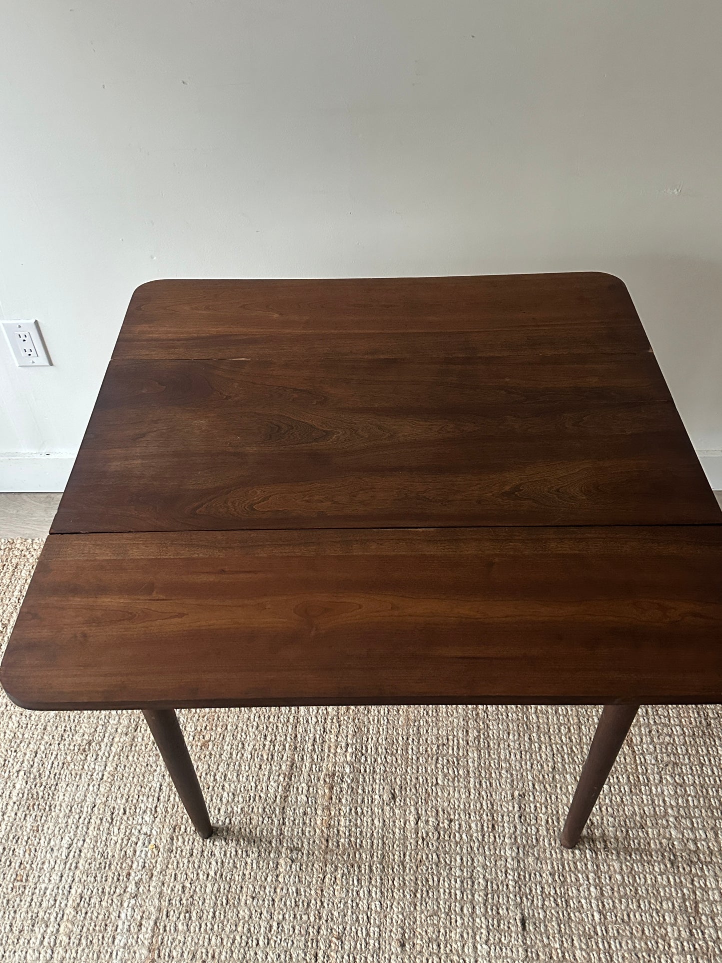 Walnut drop leaf