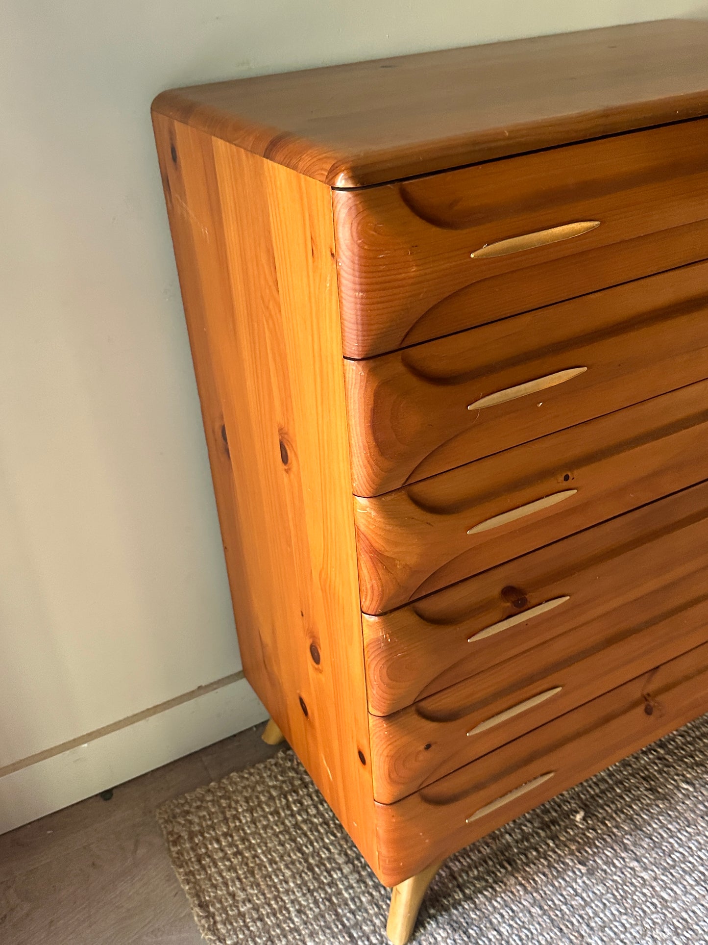 Shockey pine tallboy dresser
