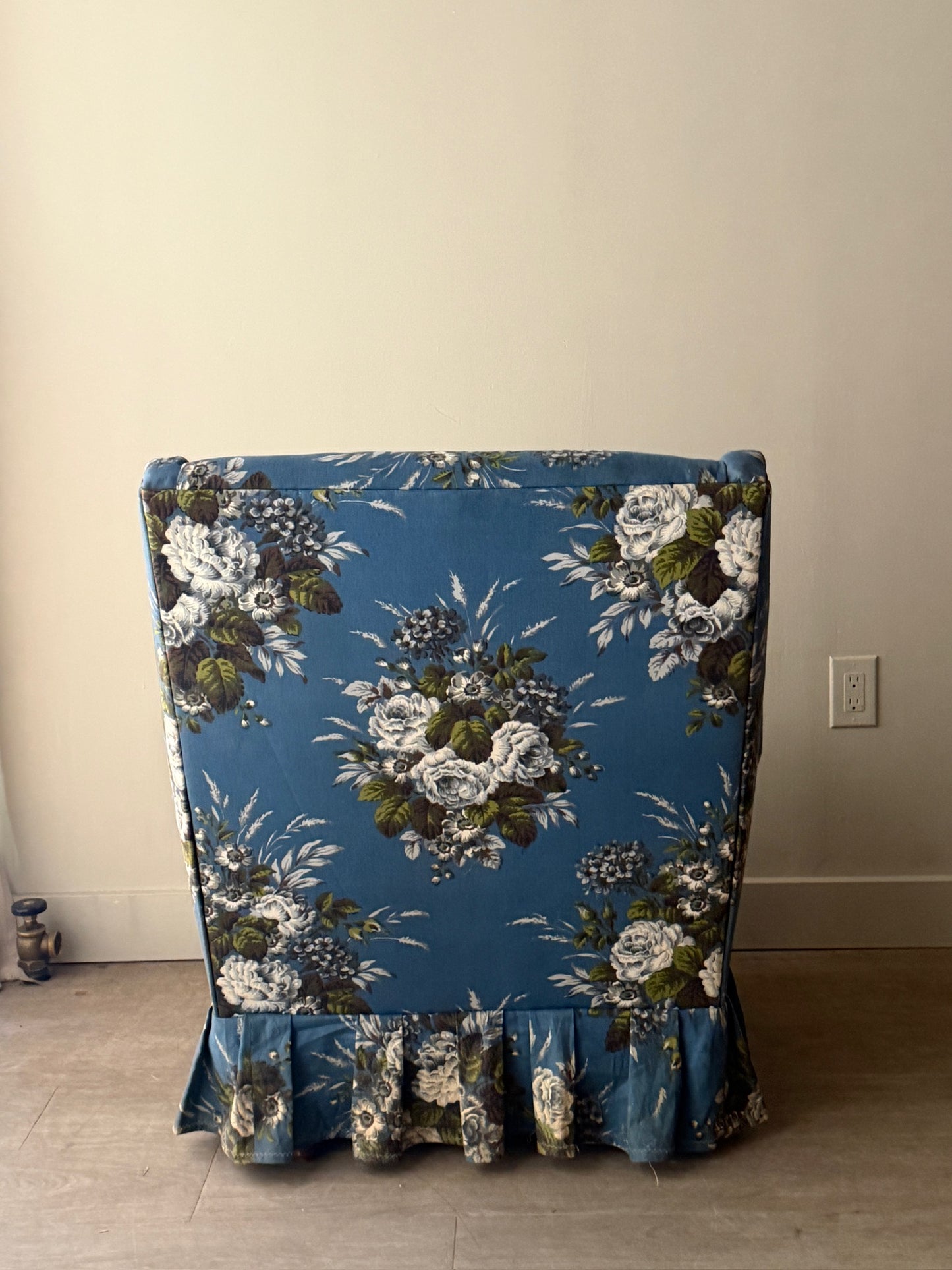 Swedish floral lounge chair