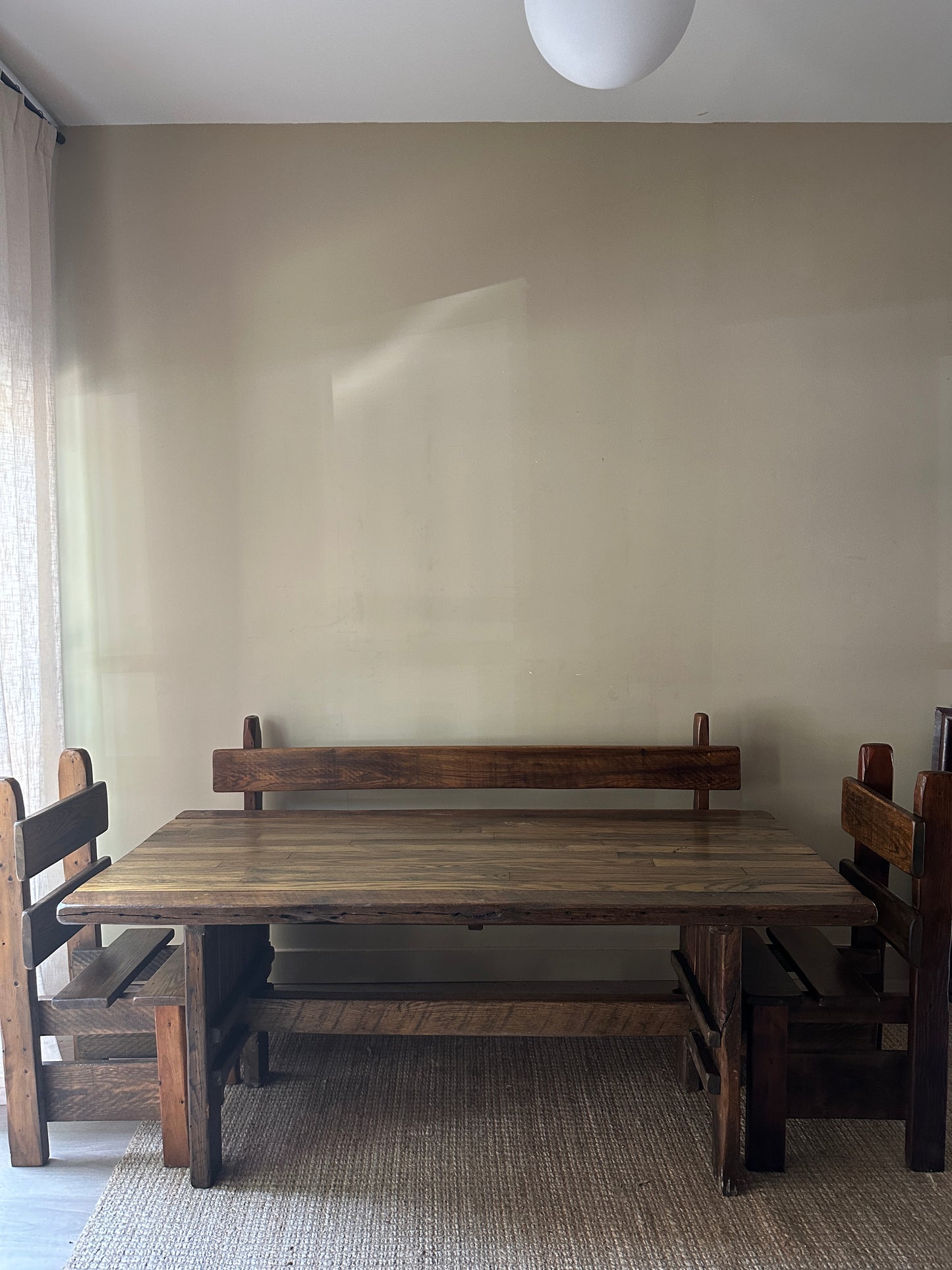Pine dining set.