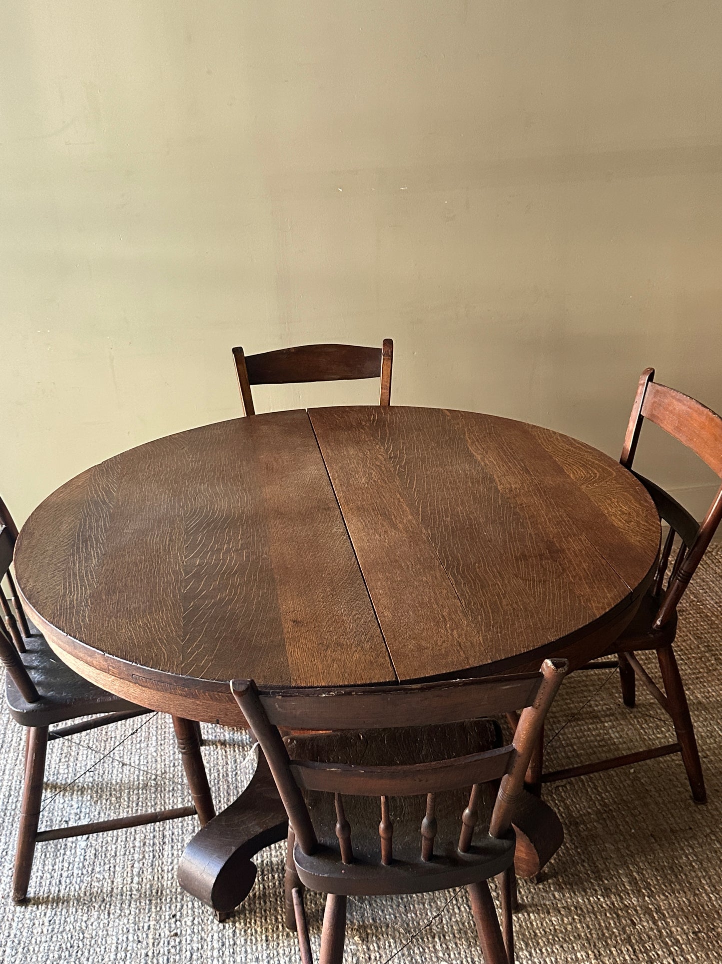 Oak dining table