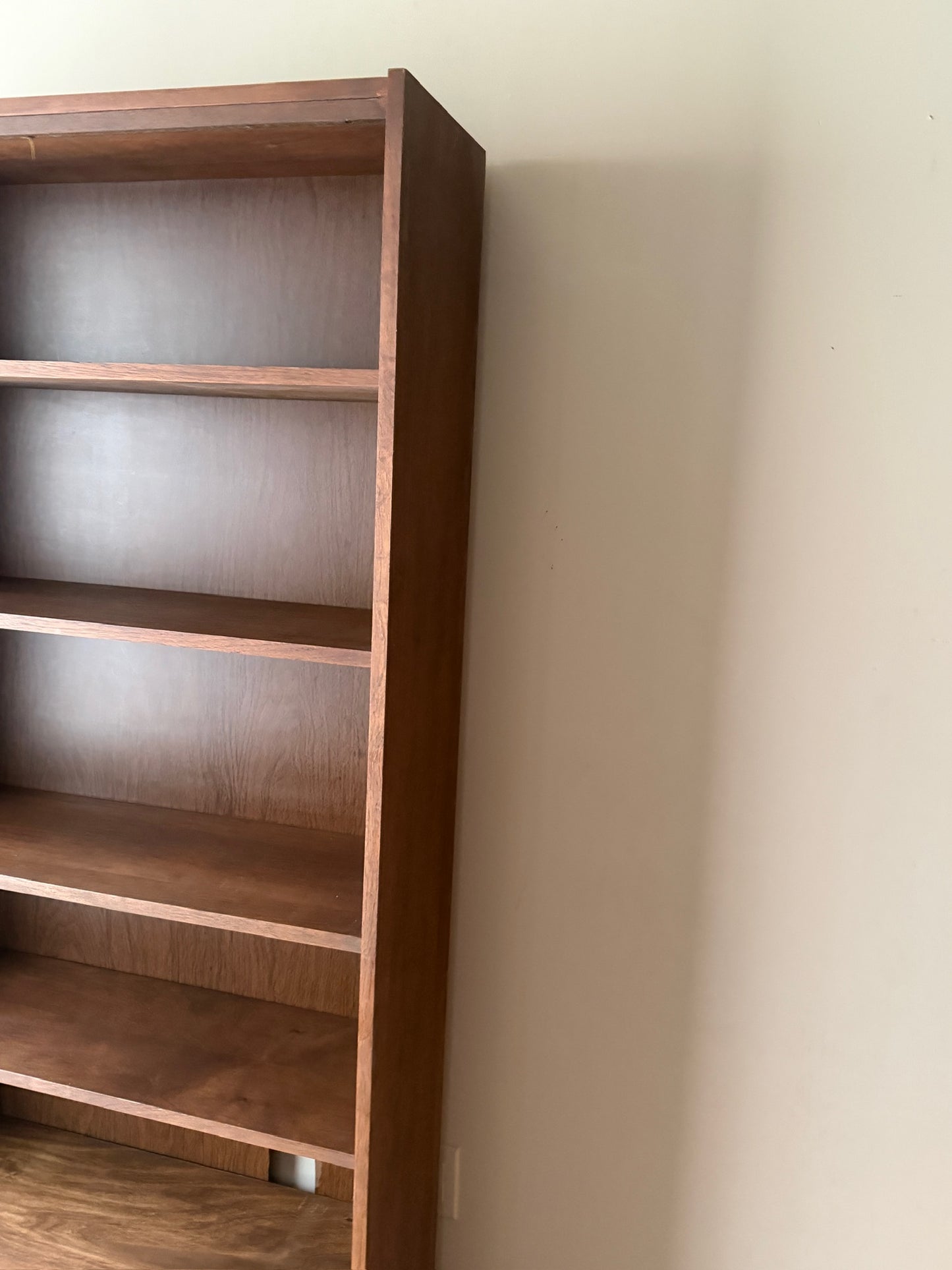 Walnut bookshelf