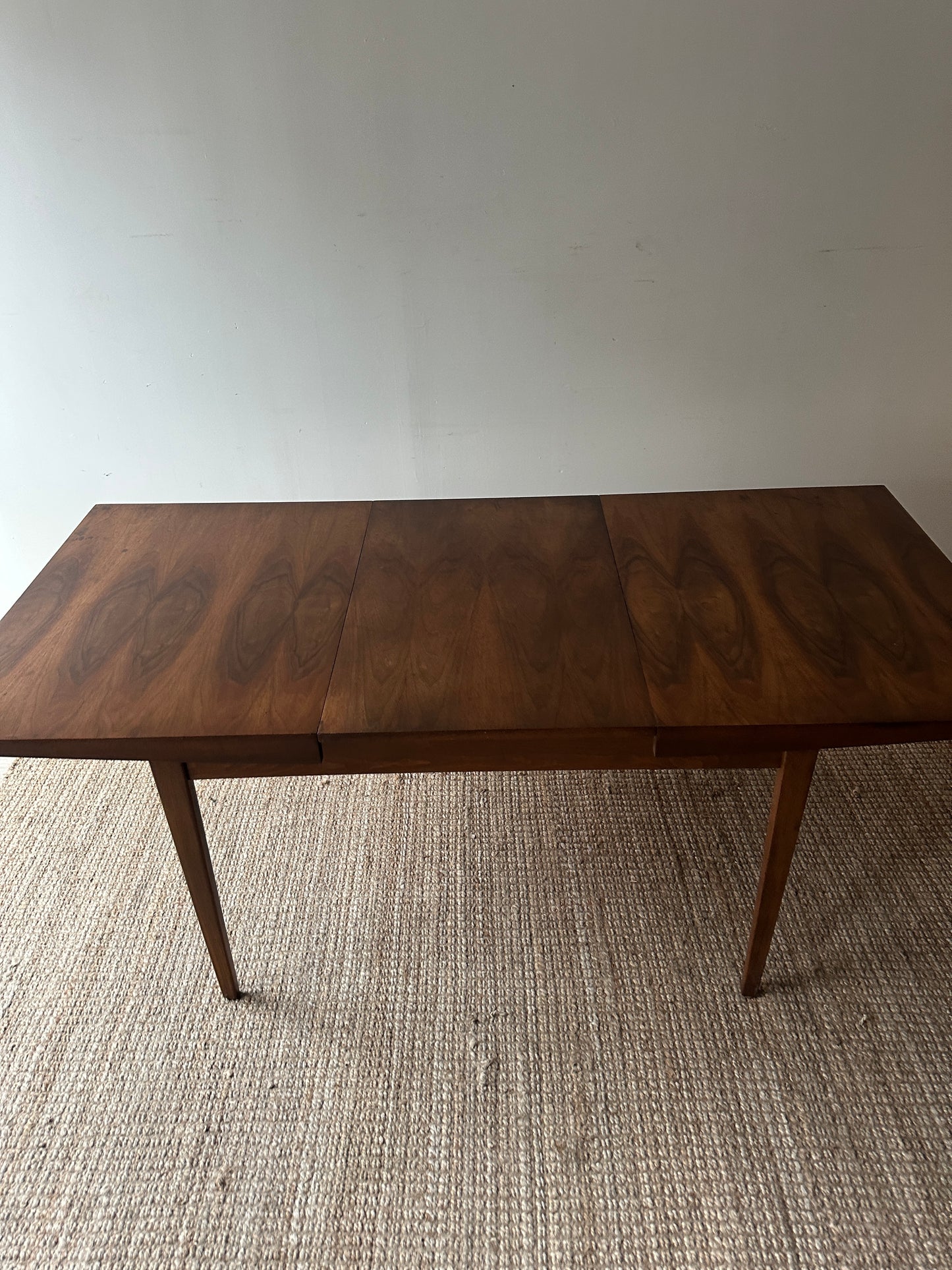 Walnut table with leaf