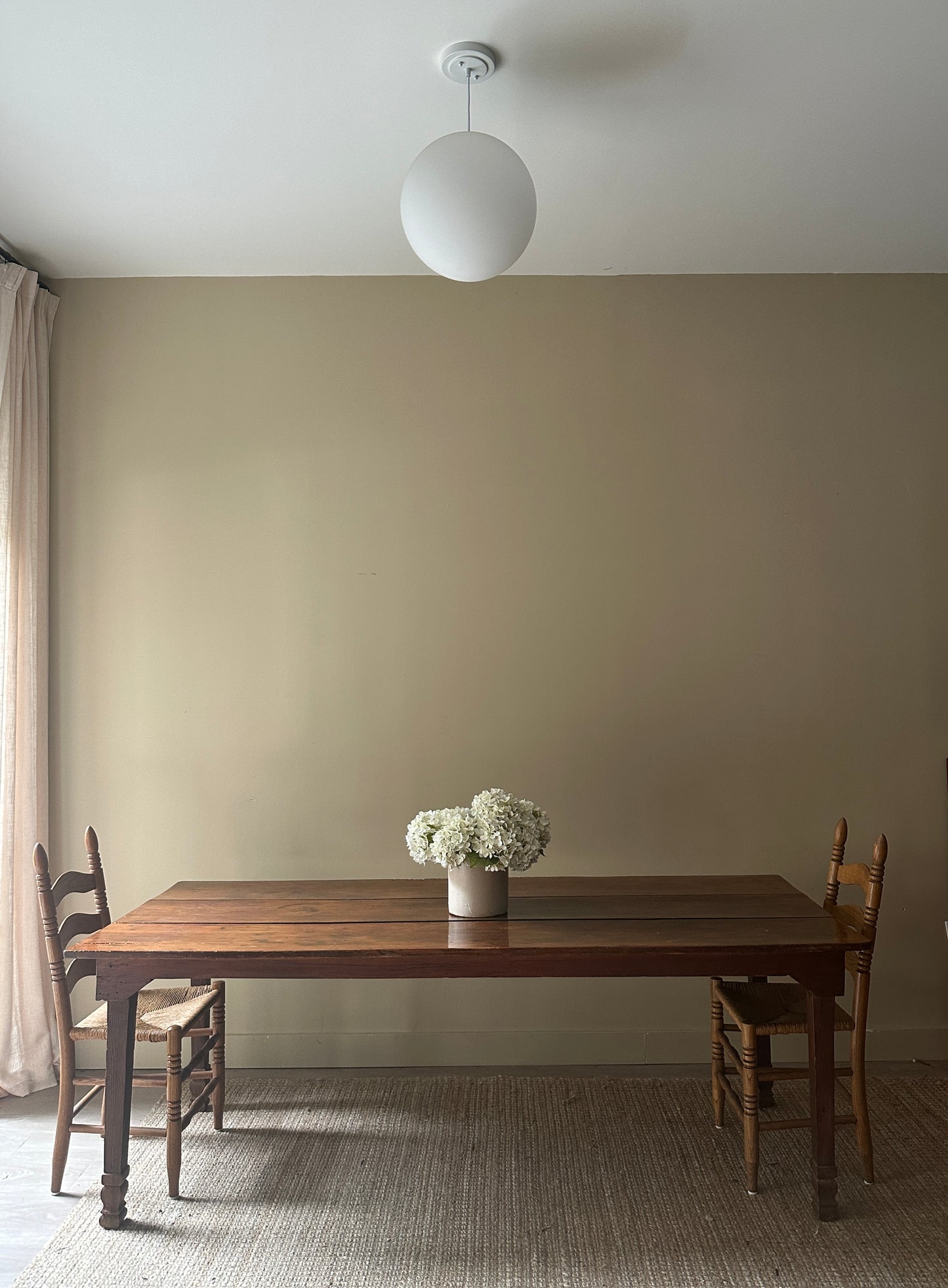 Pine farmhouse dining table