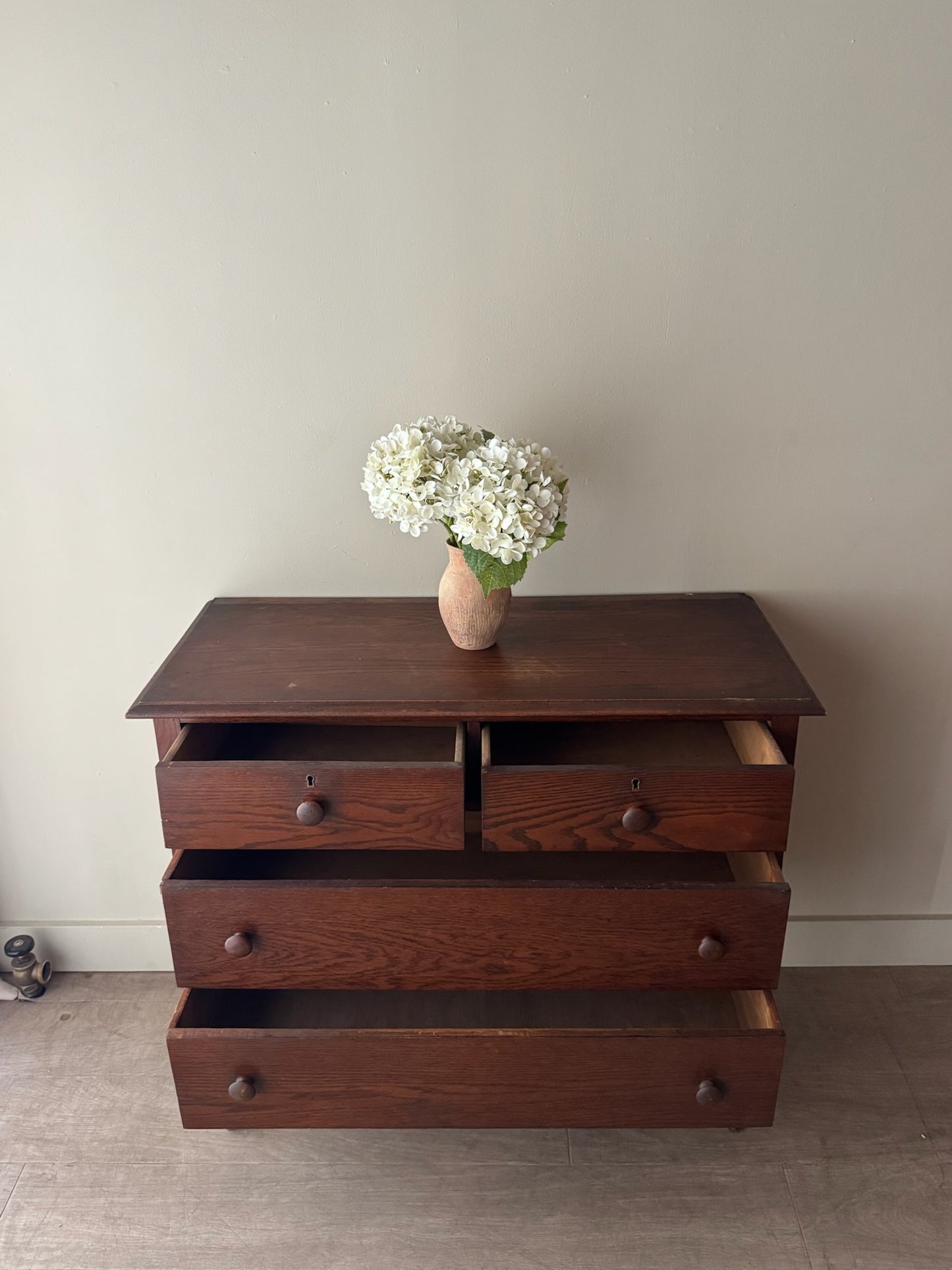 Golden oak dresser