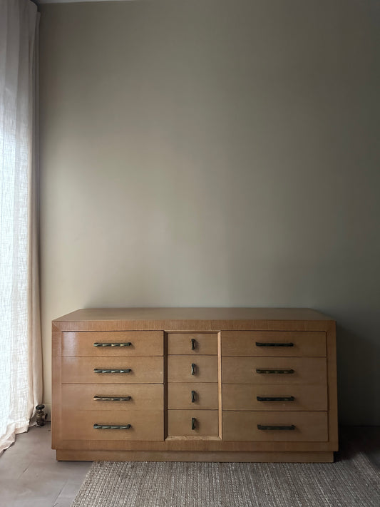 Robinson blonde oak credenza
