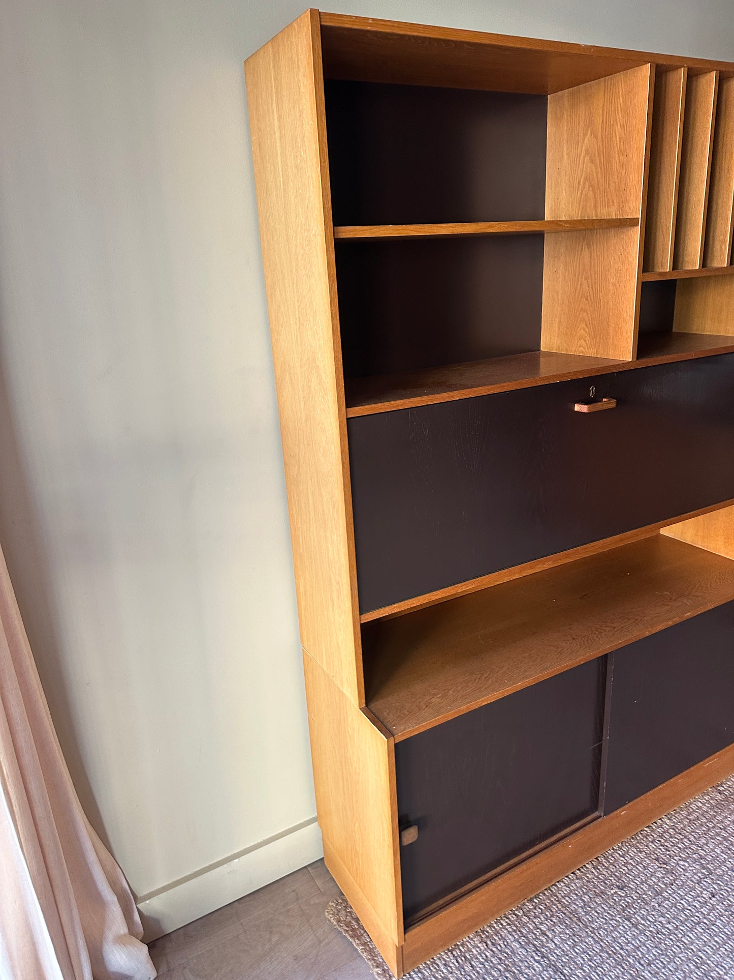 Danish two piece hutch