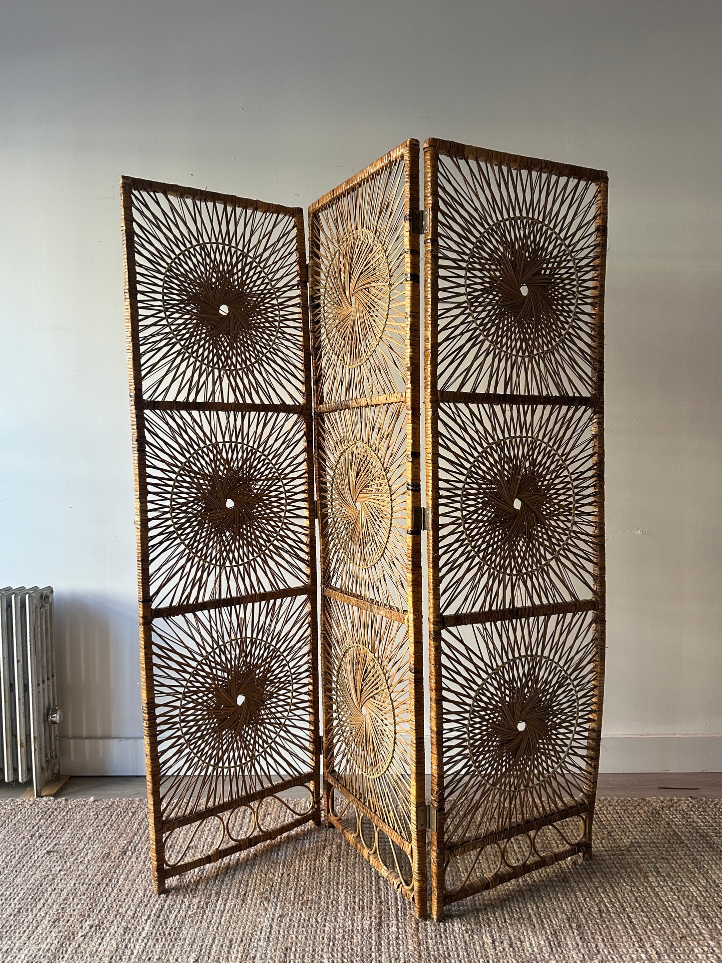Rattan room divider
