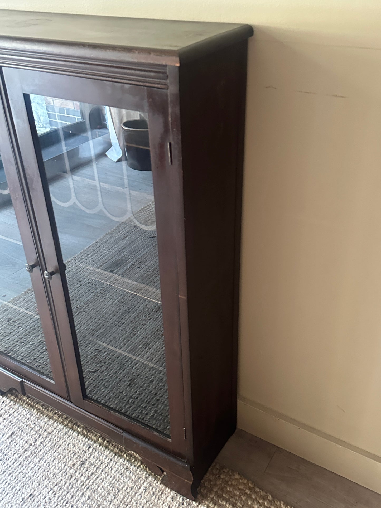 Mahogany display case