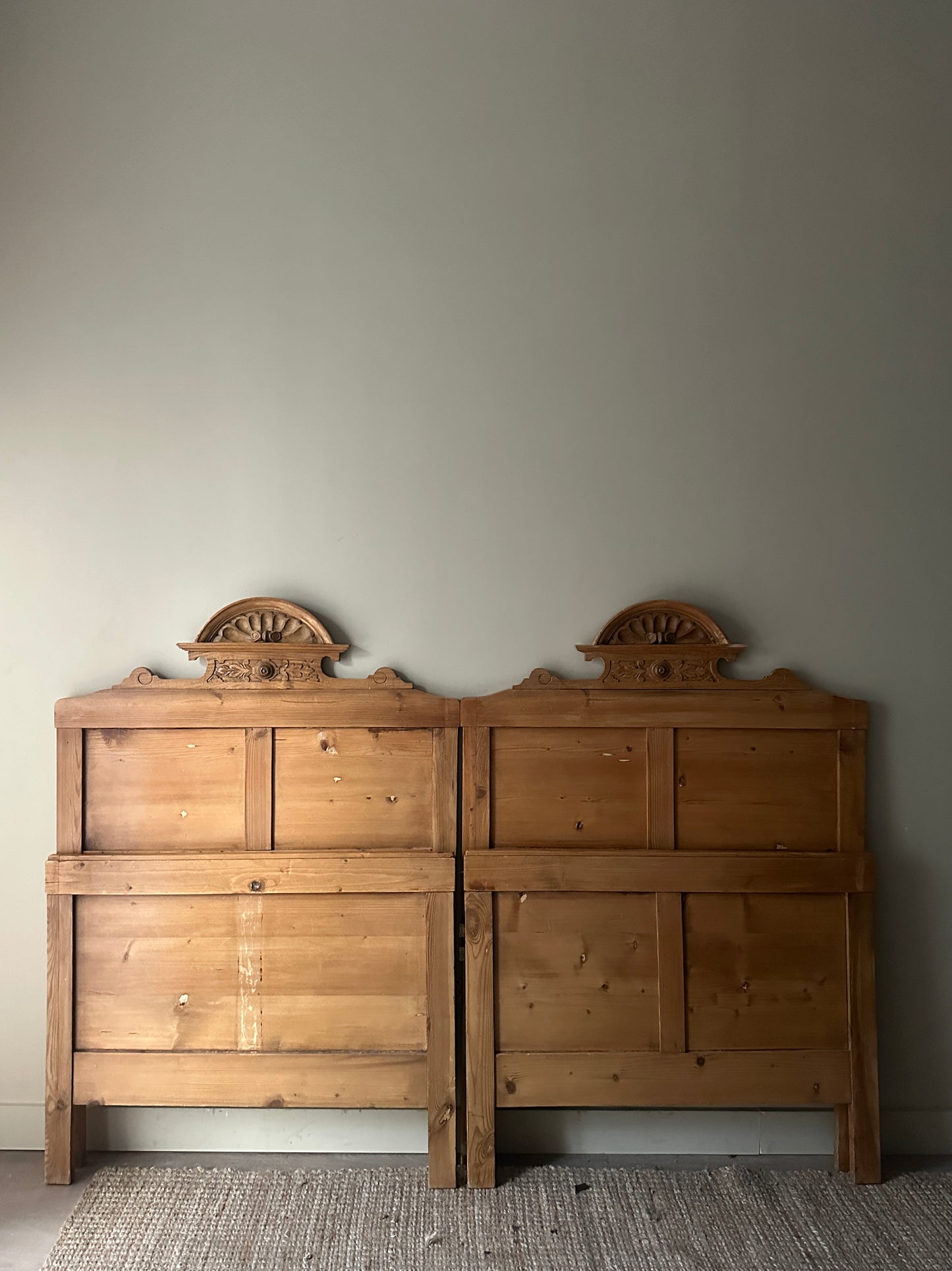 Pine headboard and footboard. King or two twin.
