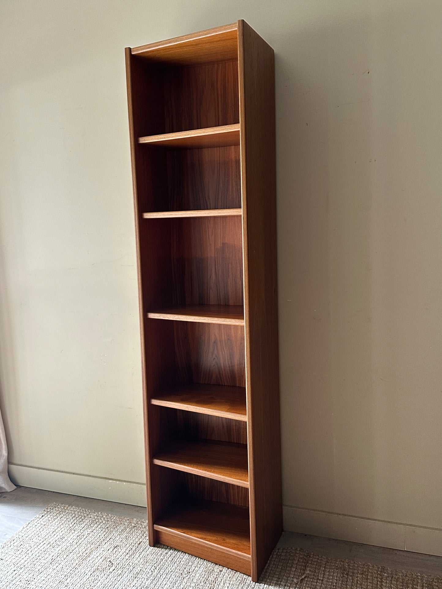 Teak corner shelf
