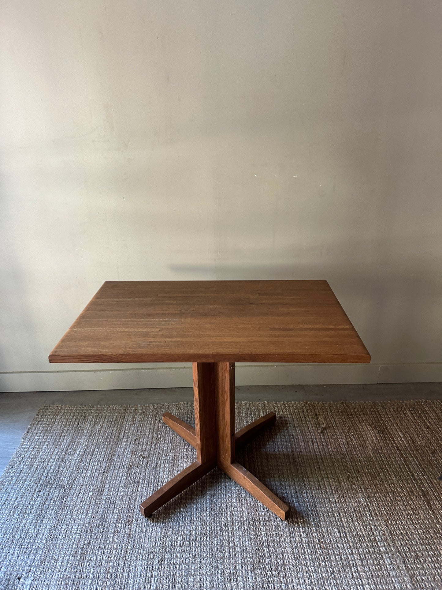 Butcher block dining table