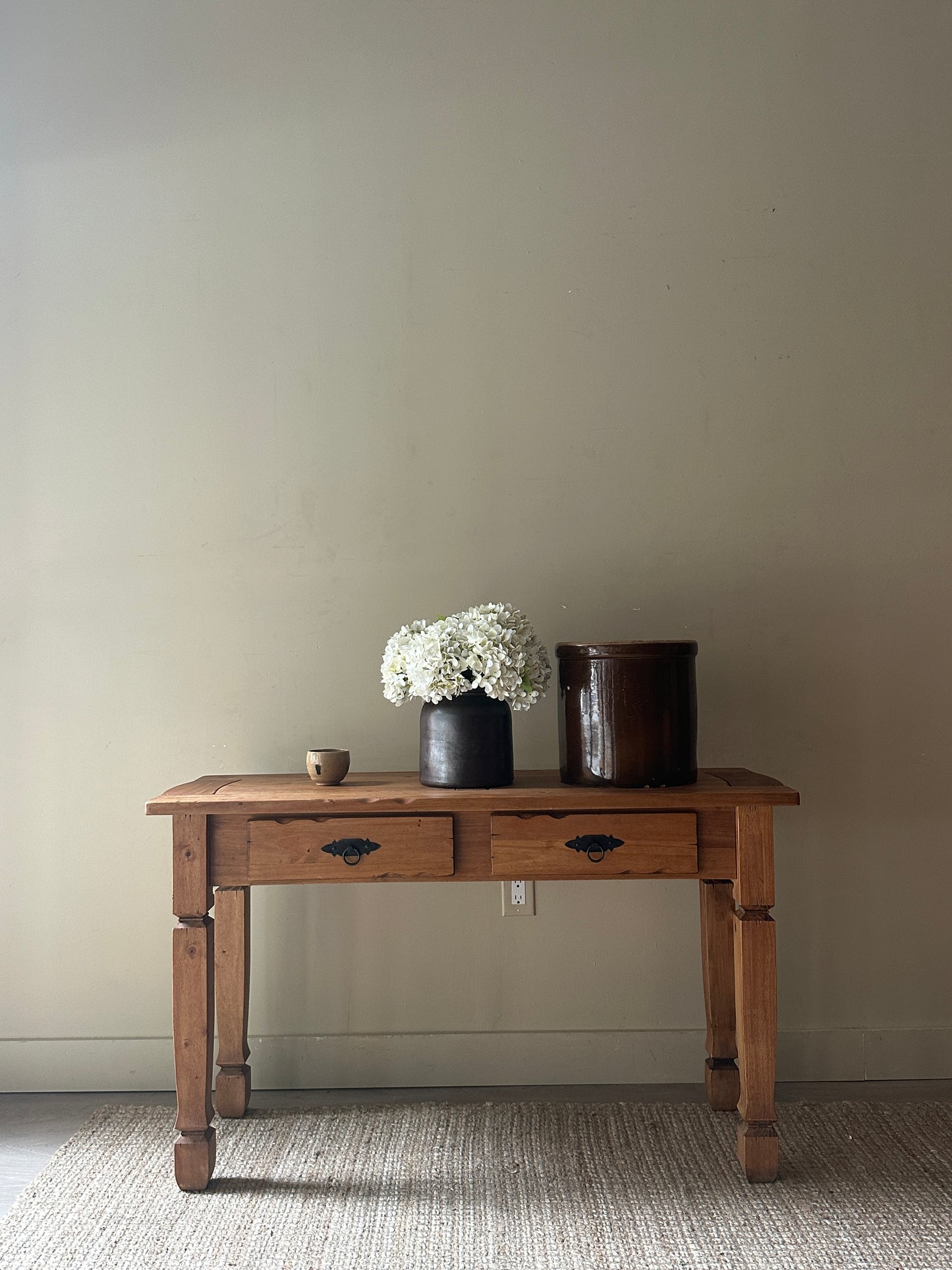 Pine desk/console table