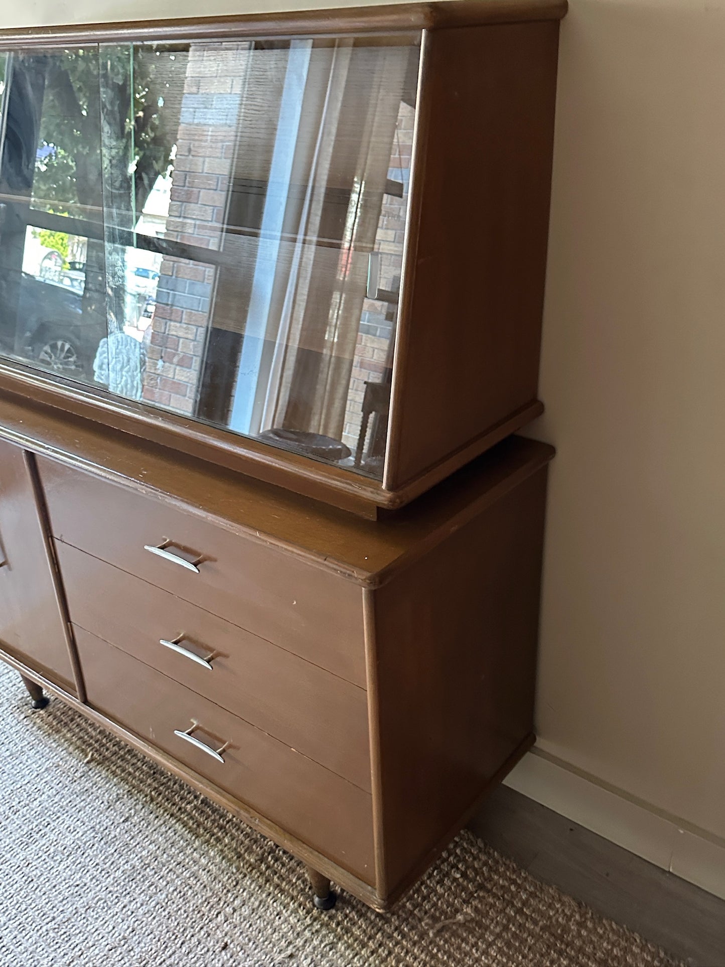 Walnut display case