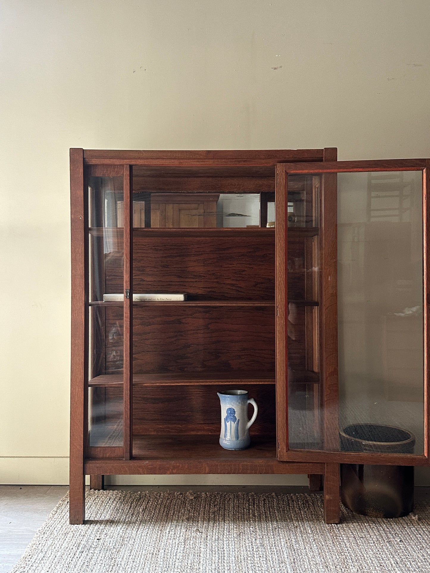 Oak display case