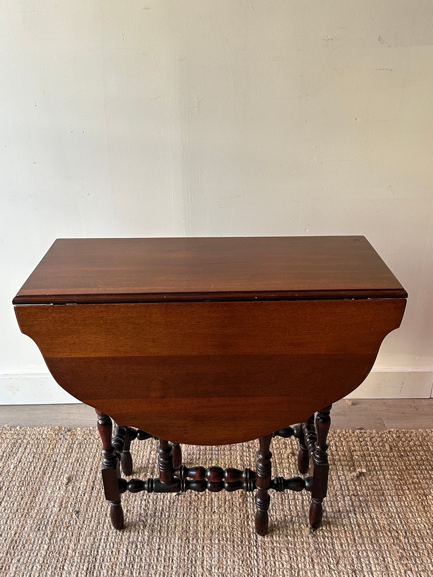 Walnut gate leg table