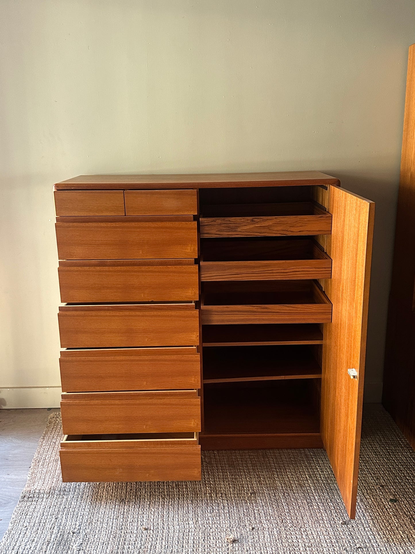 Teak Gentlemen’s Dresser