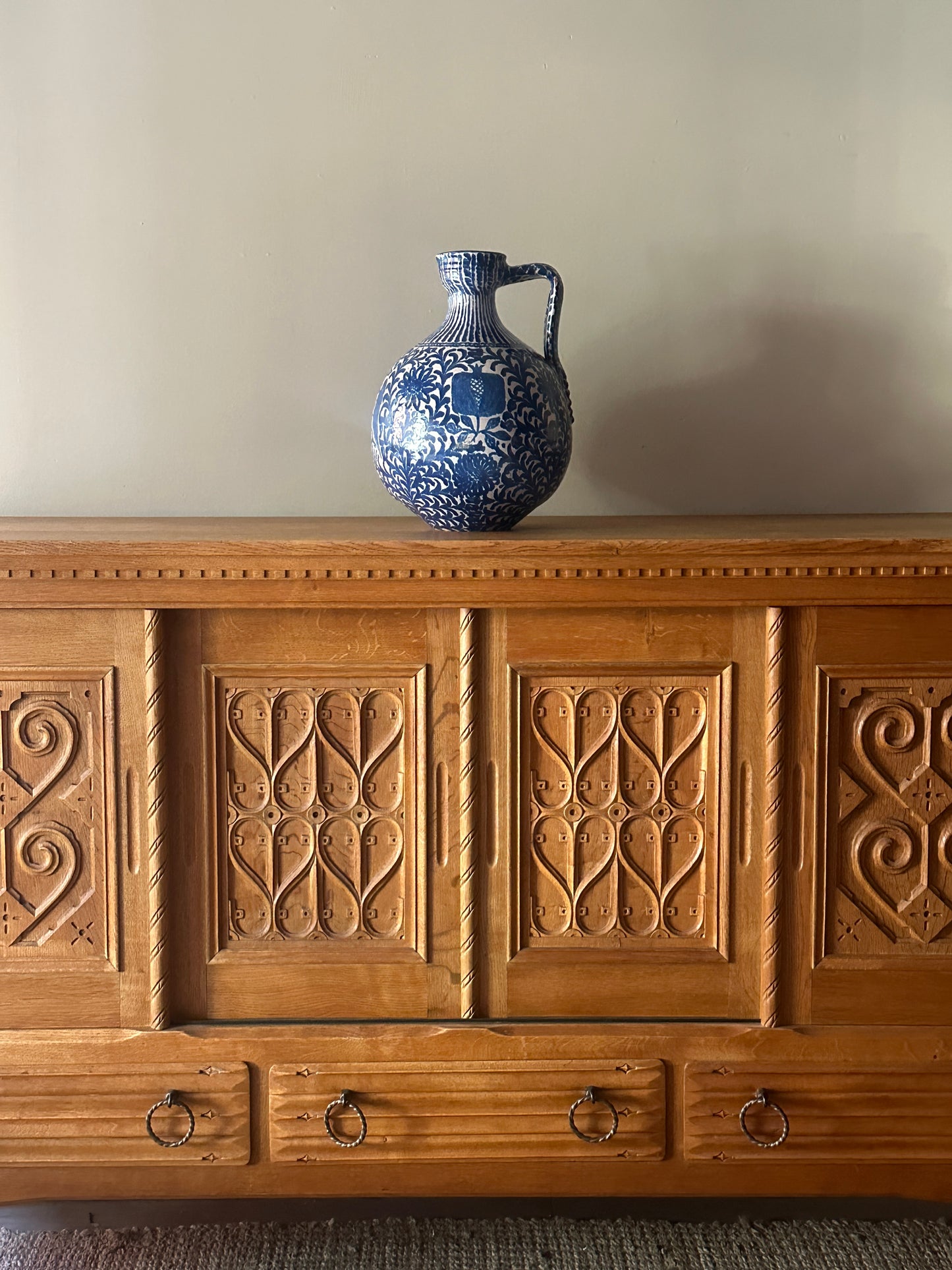 Danish oak sideboard by Henning Kjaernulf
