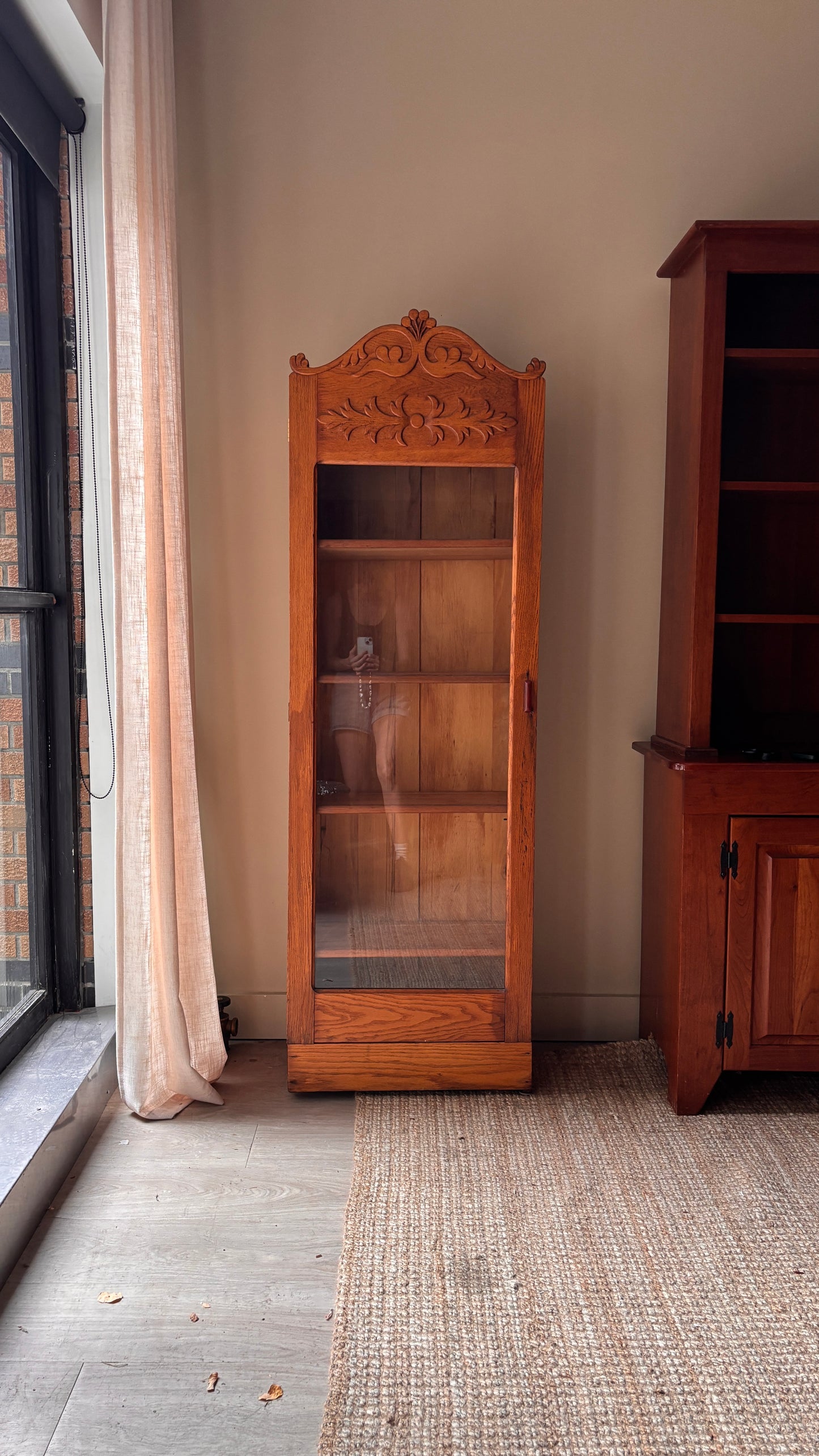 Oak Display bookcase